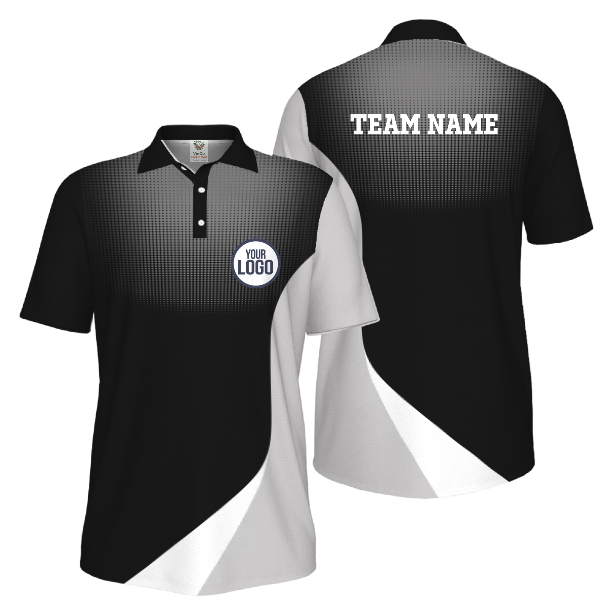 Picklewin Custom Logo Sporty UV Protection Polo Shirt For Men 