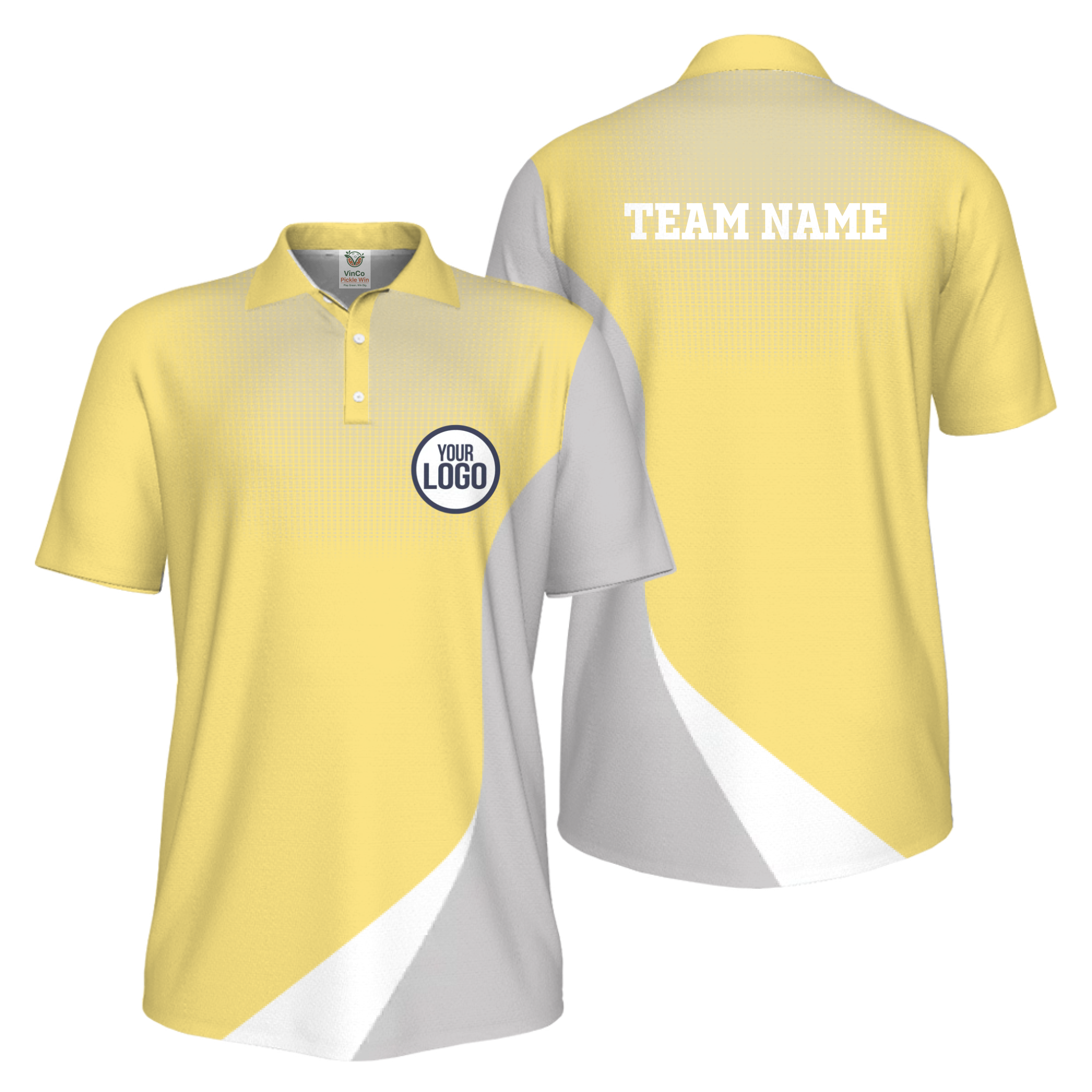 Picklewin Custom Logo Sporty UV Protection Polo Shirt For Men 