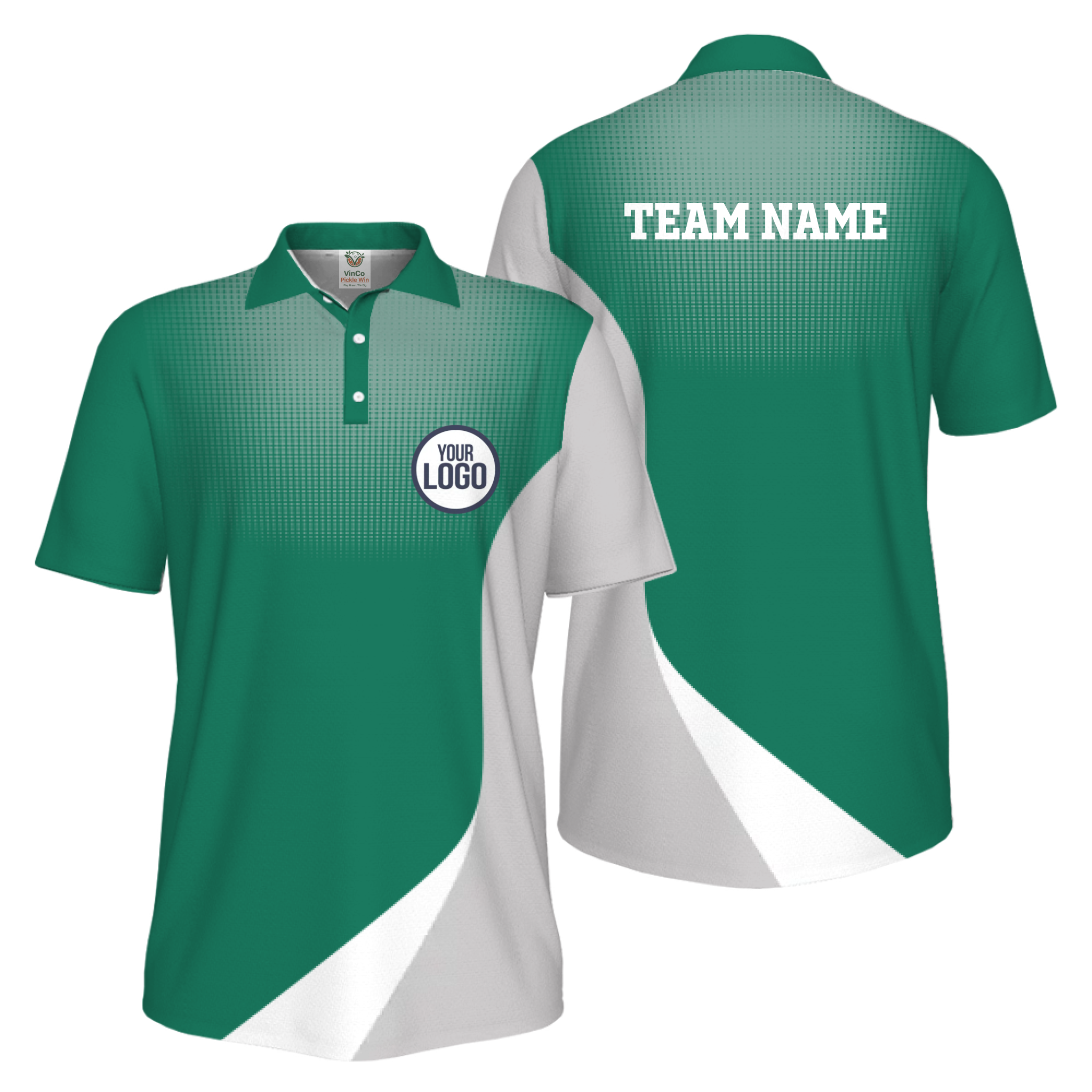 Picklewin Custom Logo Sporty UV Protection Polo Shirt For Men  - alternate