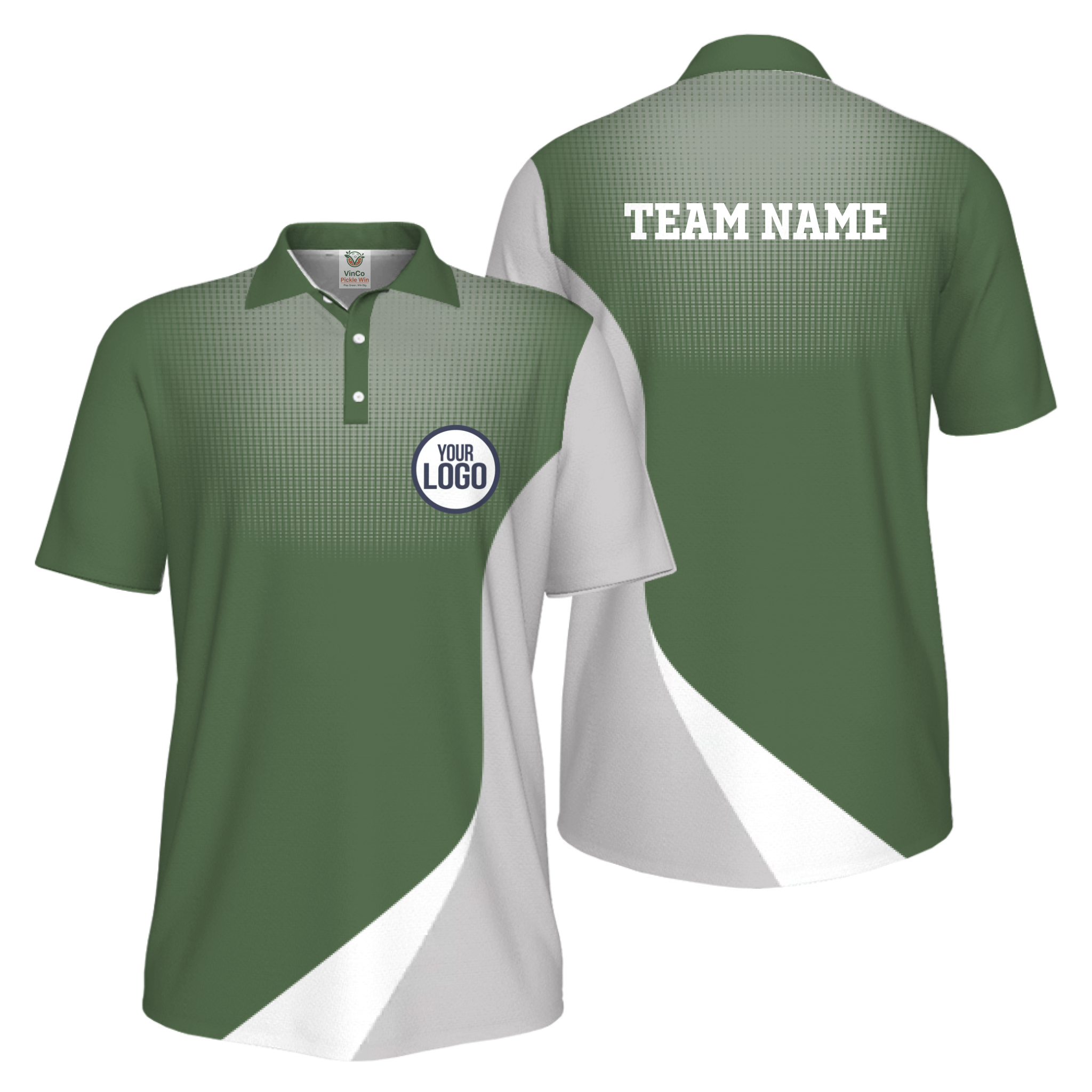 Picklewin Custom Logo Sporty UV Protection Polo Shirt For Men 