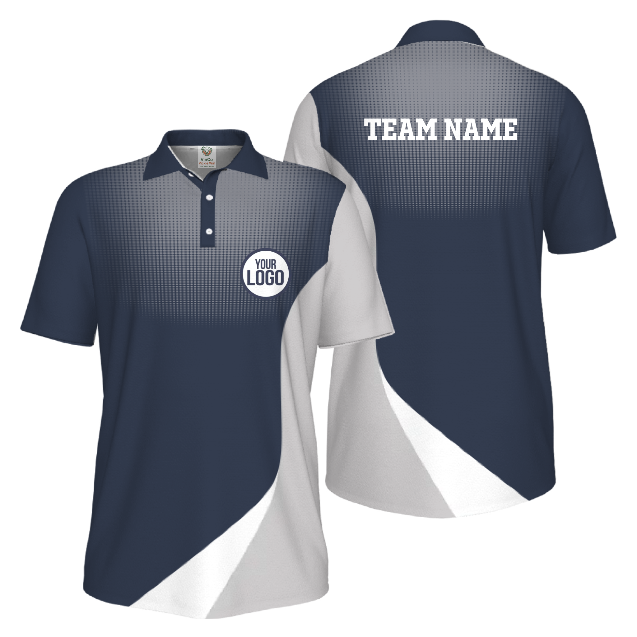 Picklewin Custom Logo Sporty UV Protection Polo Shirt For Men 