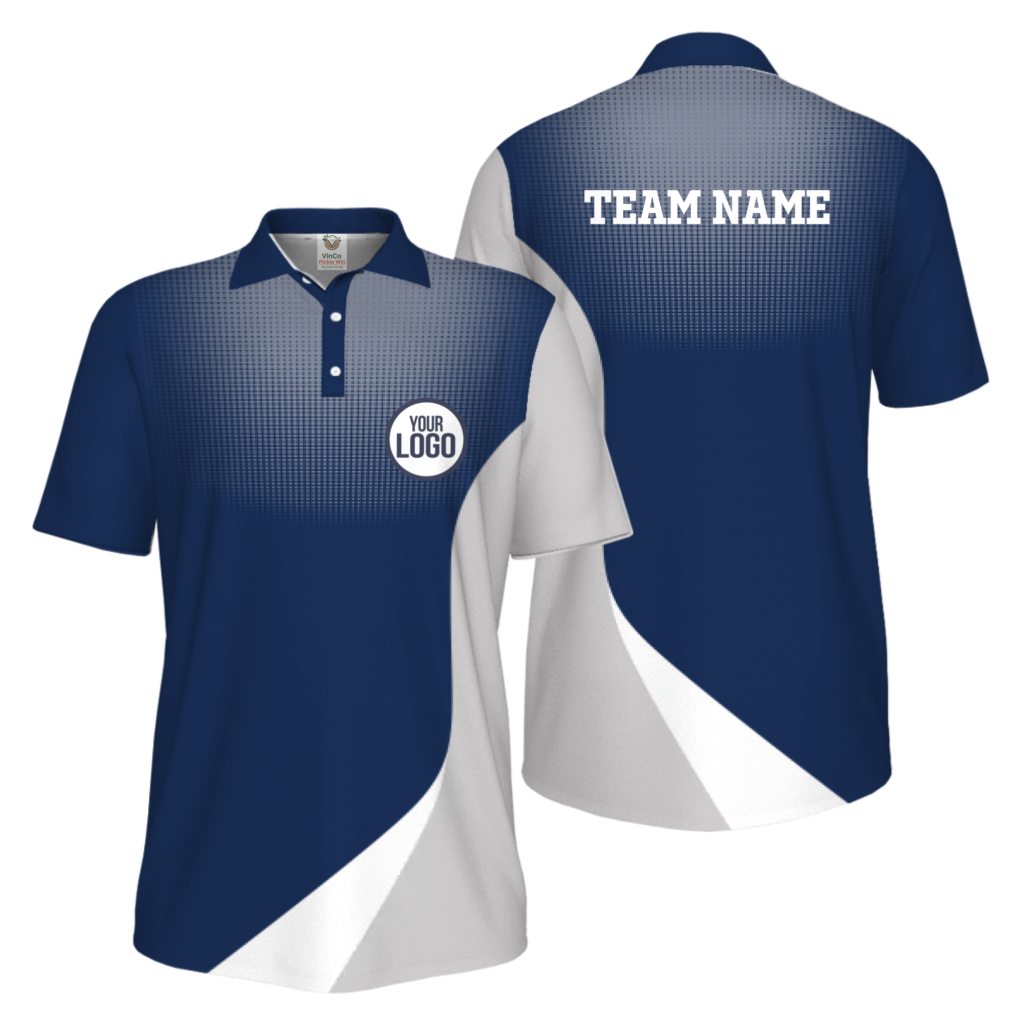 Picklewin Custom Logo Sporty UV Protection Polo Shirt For Men 