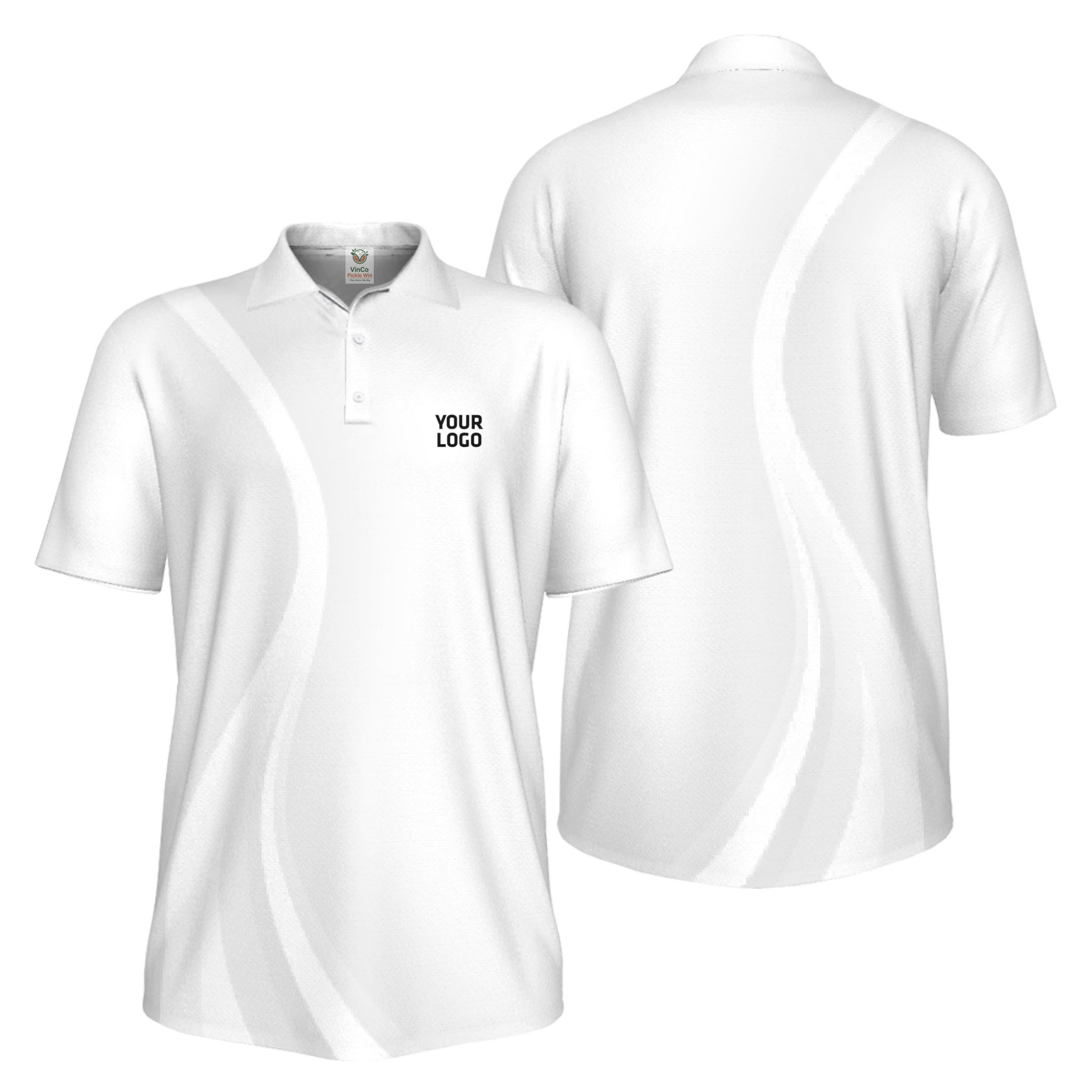 Picklewin Custom Logo UV Protection Collared Polo Shirt For Sport Team