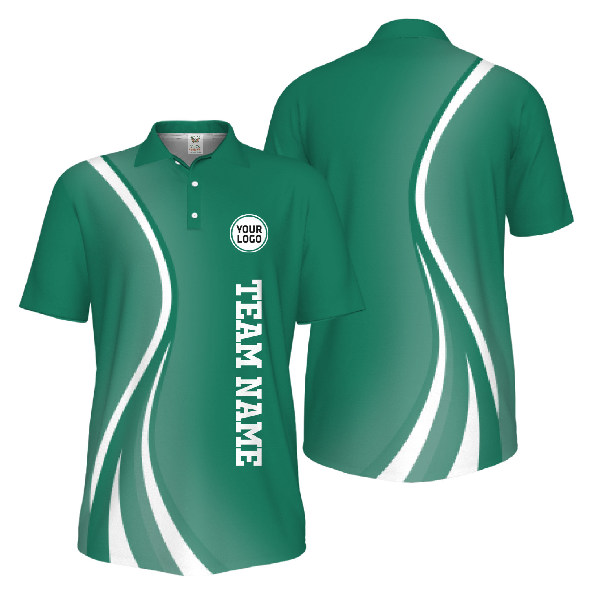 Picklewin Custom Logo UV Protection Collared Polo Shirt For Sport Team
