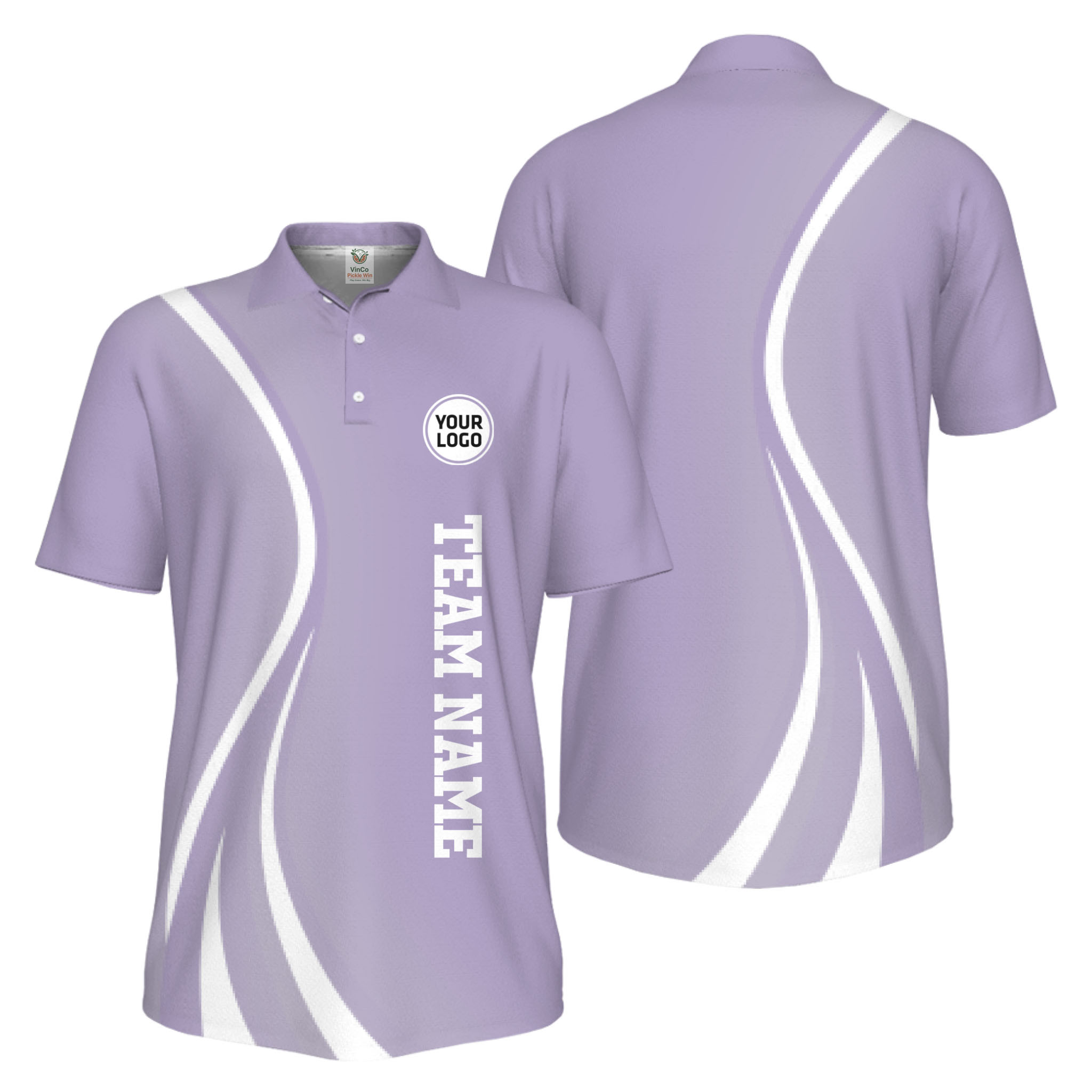 Picklewin Custom Logo UV Protection Collared Polo Shirt For Sport Team