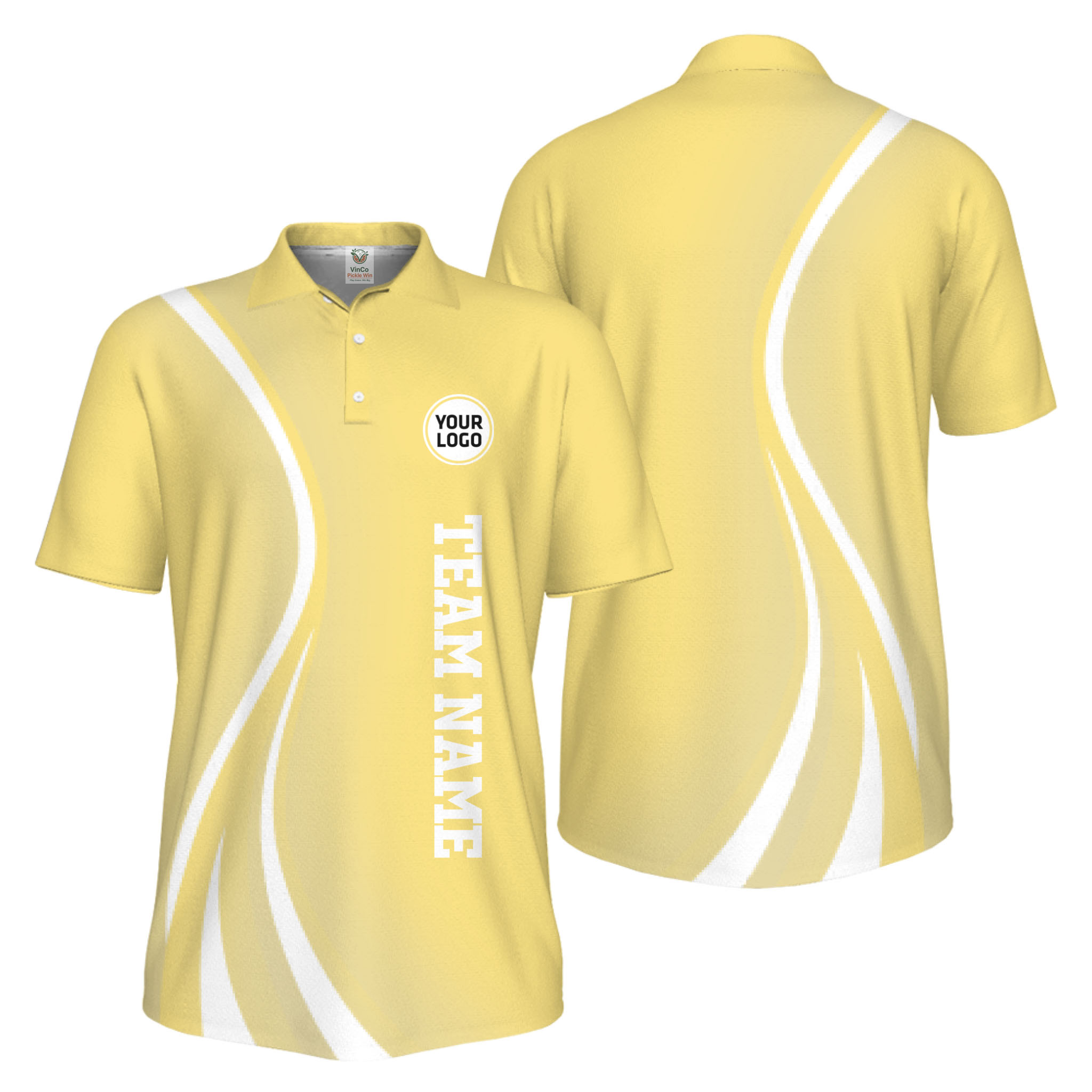 Picklewin Custom Logo UV Protection Collared Polo Shirt For Sport Team
