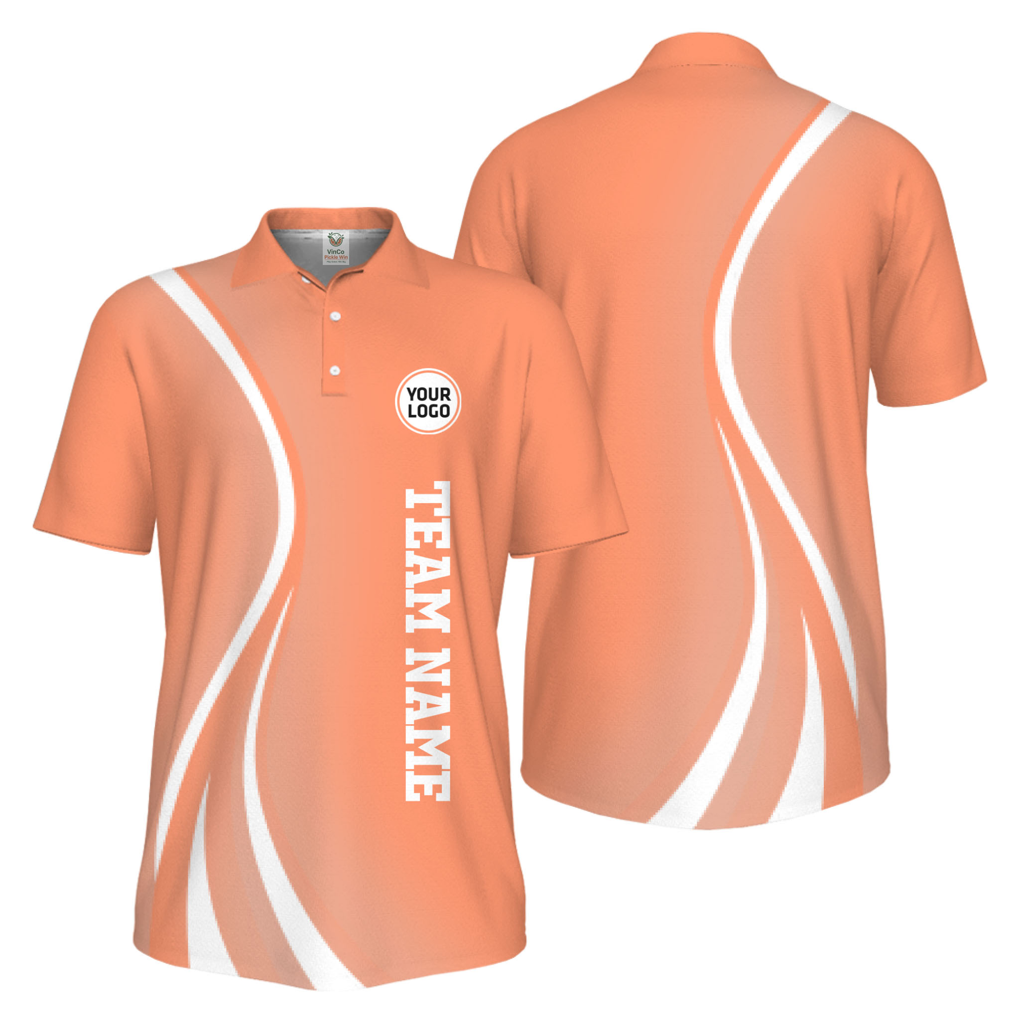 Picklewin Custom Logo UV Protection Collared Polo Shirt For Sport Team