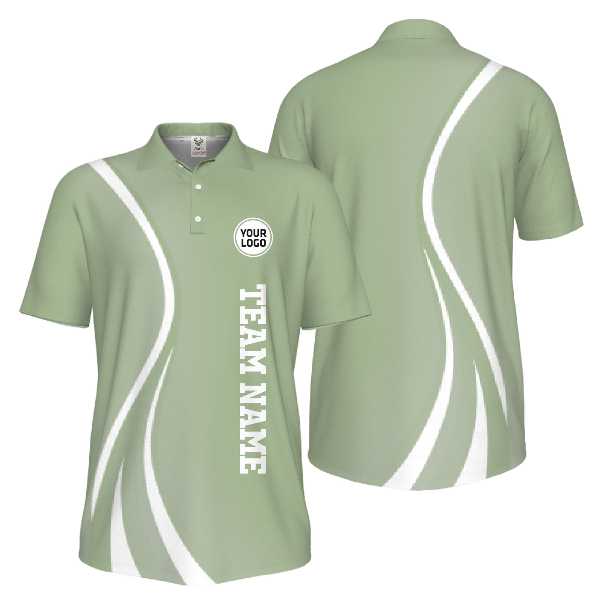 Picklewin Custom Logo UV Protection Collared Polo Shirt For Sport Team