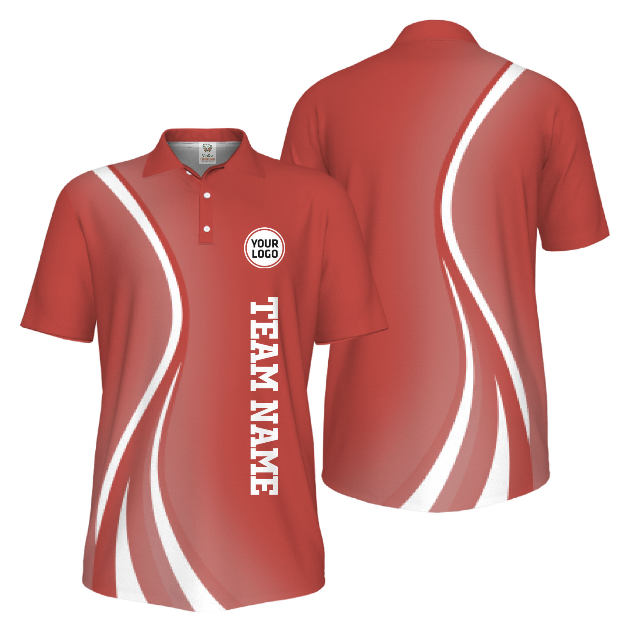 Picklewin Custom Logo UV Protection Collared Polo Shirt For Sport Team