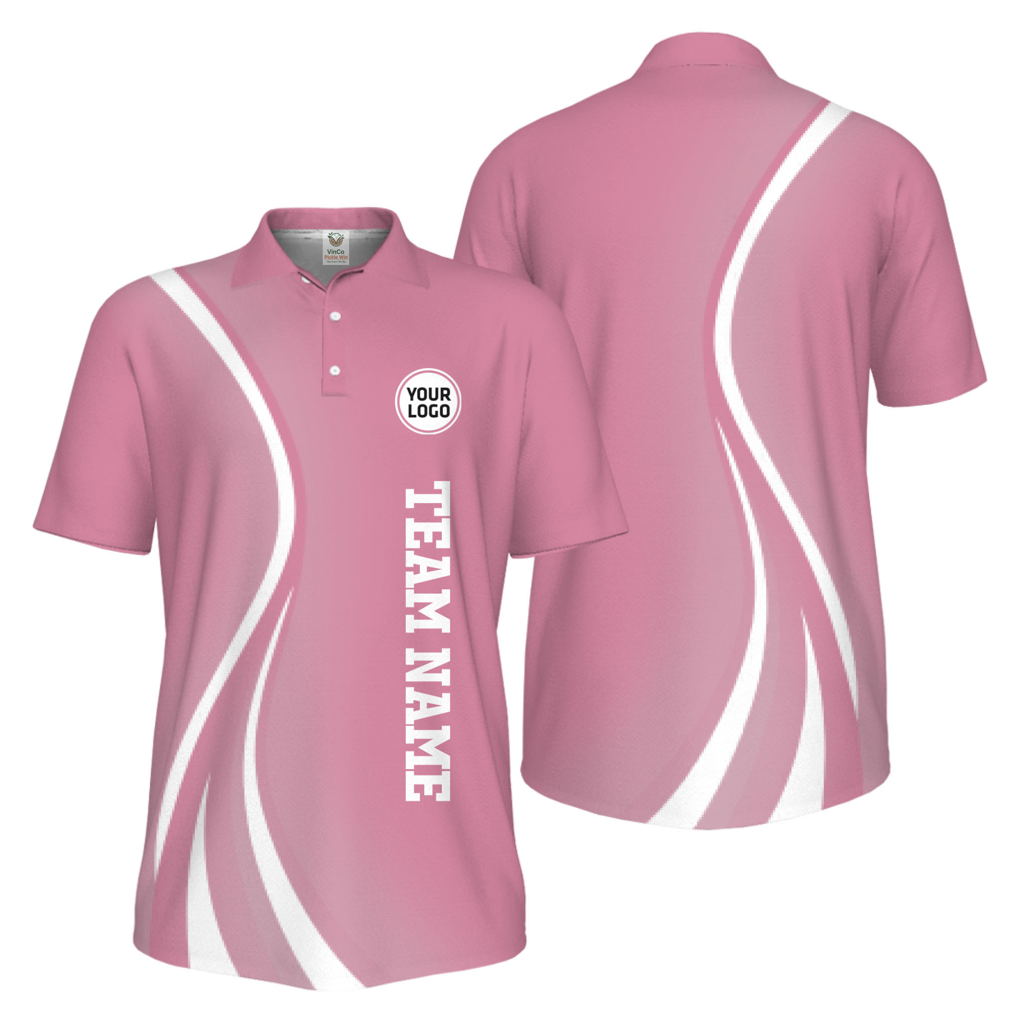 Picklewin Custom Logo UV Protection Collared Polo Shirt For Sport Team