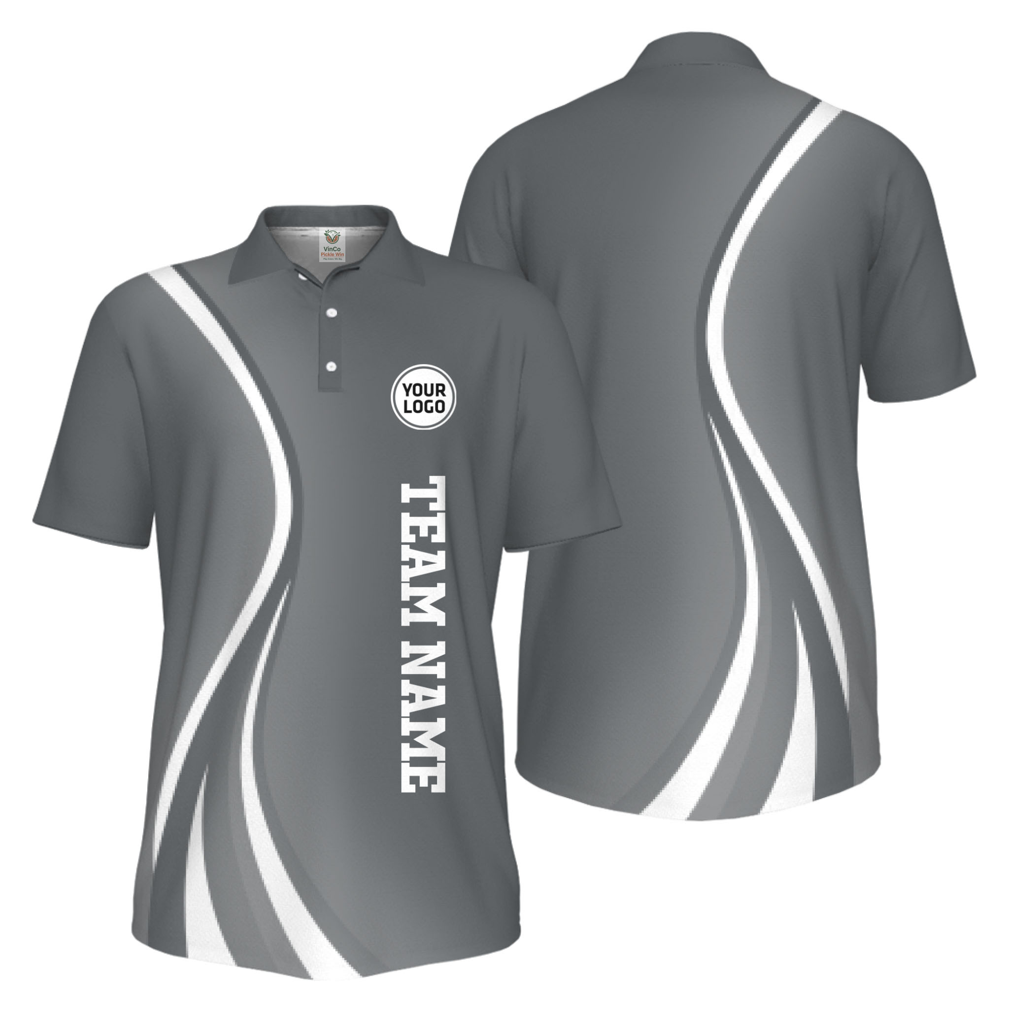 Picklewin Custom Logo UV Protection Collared Polo Shirt For Sport Team