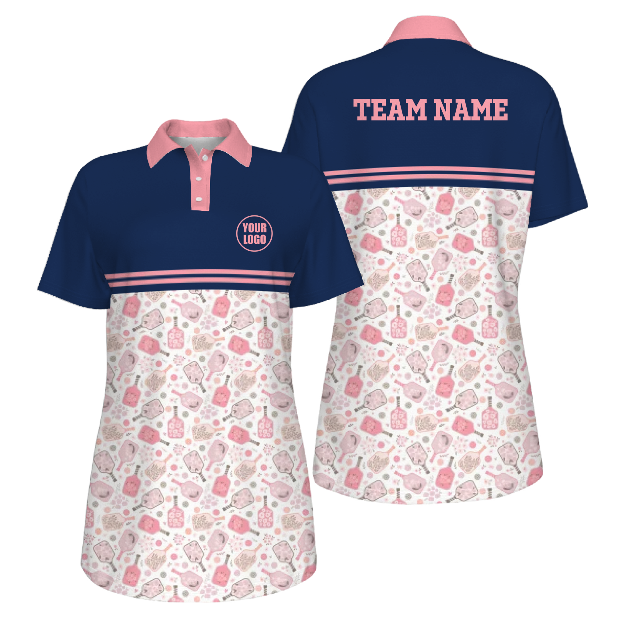 Picklewin Custom Logo UV Protection Pickleball Mother Day Polo Shirt Women 