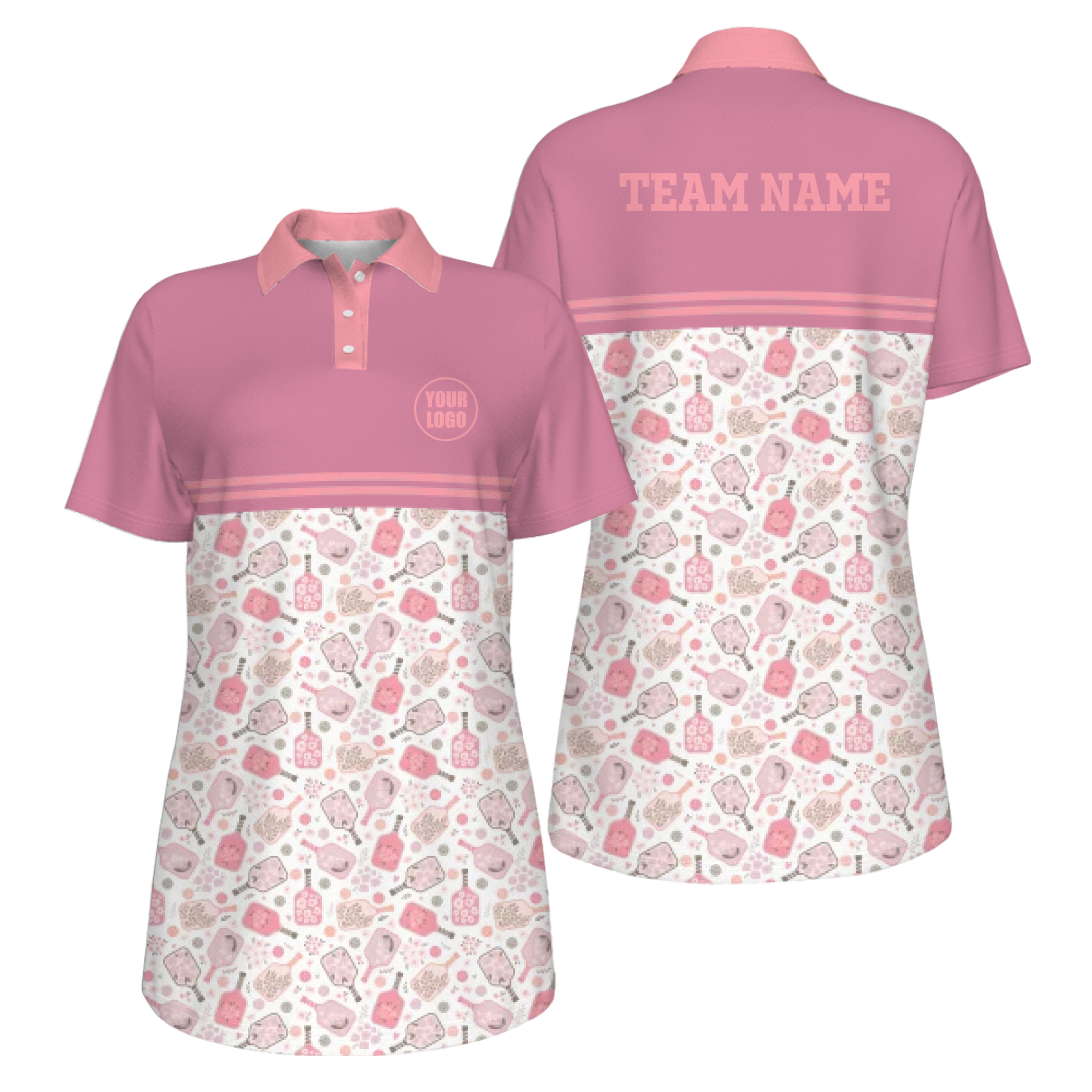 Picklewin Custom Logo UV Protection Pickleball Mother Day Polo Shirt Women  - alternate