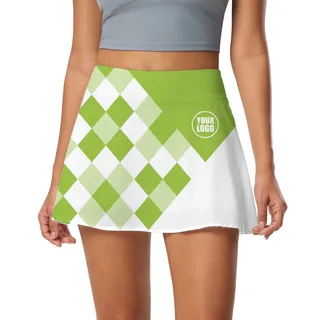 Picklewin Custom Logo Women's Skort With Diamond Patterns – alternate