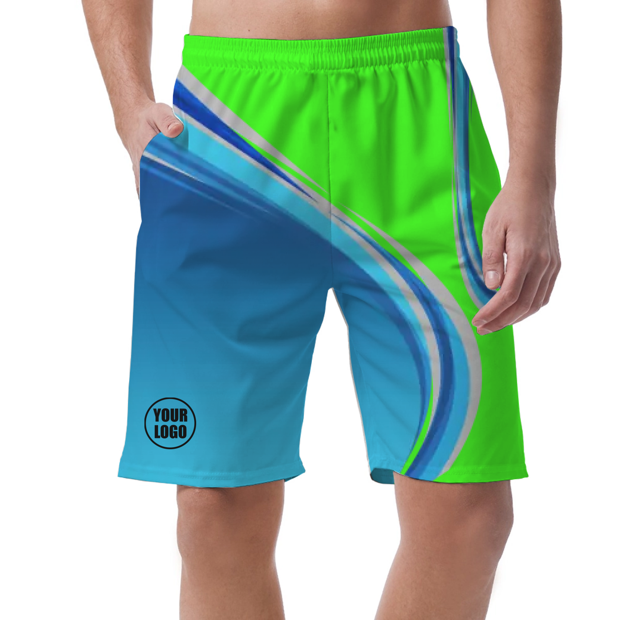 Picklewin Custom Men's Short Pants With Gradient Pattern
