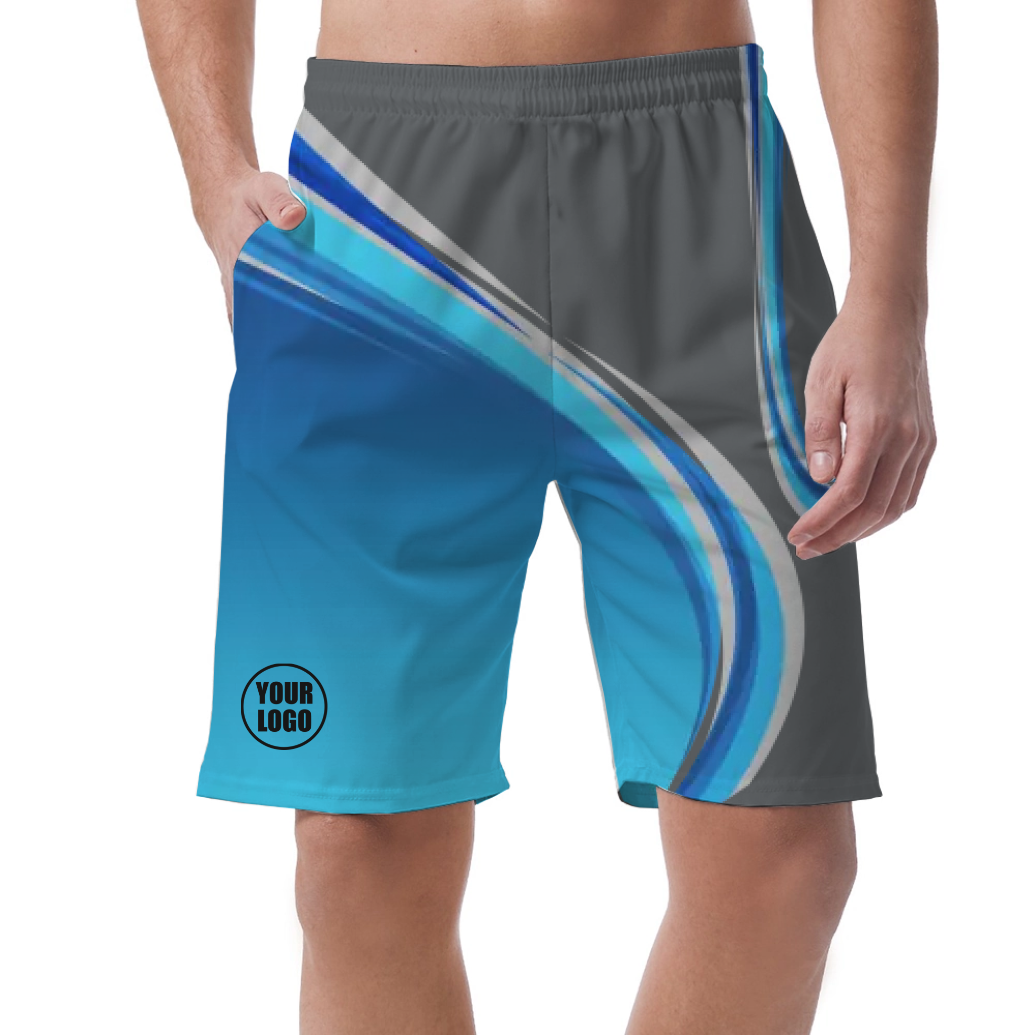Picklewin Custom Men's Short Pants With Gradient Pattern