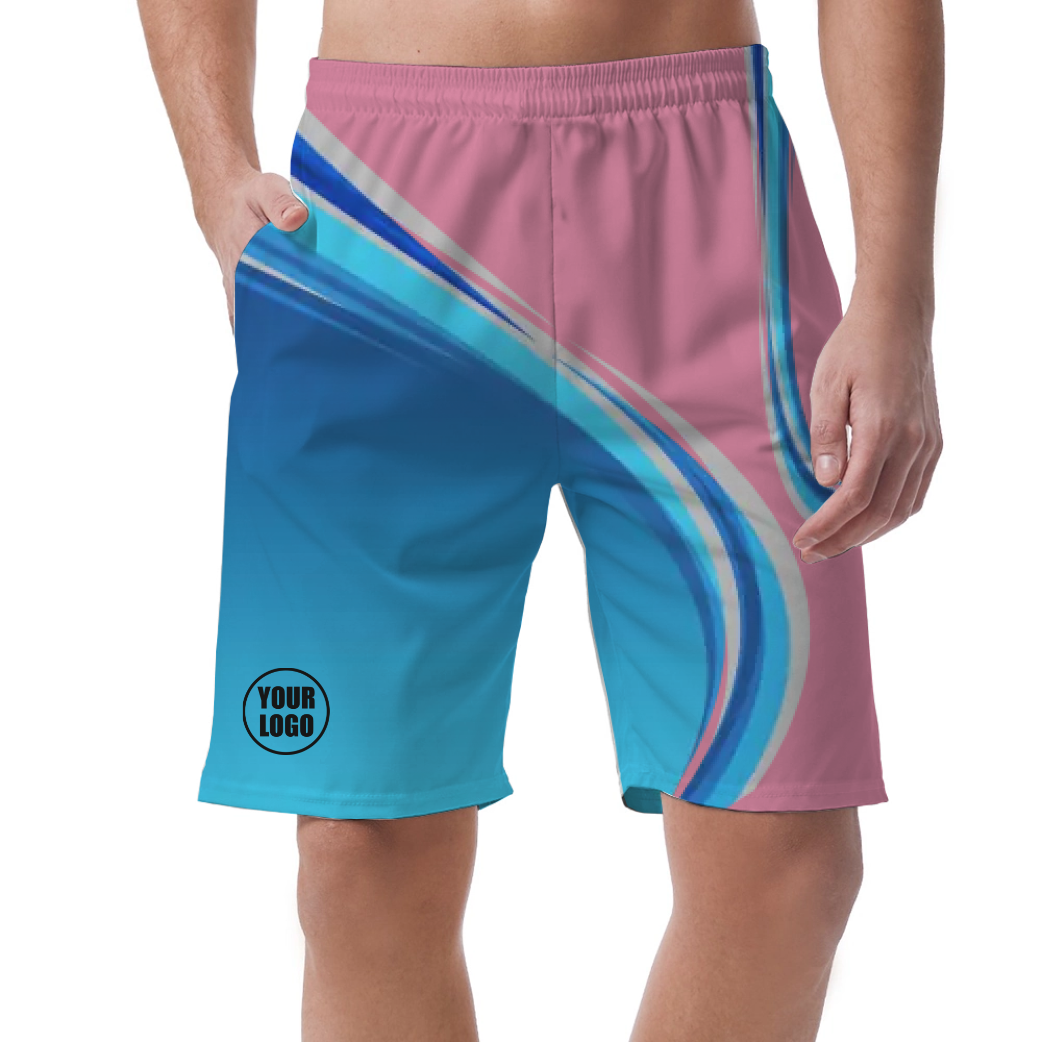 Picklewin Custom Men's Short Pants With Gradient Pattern