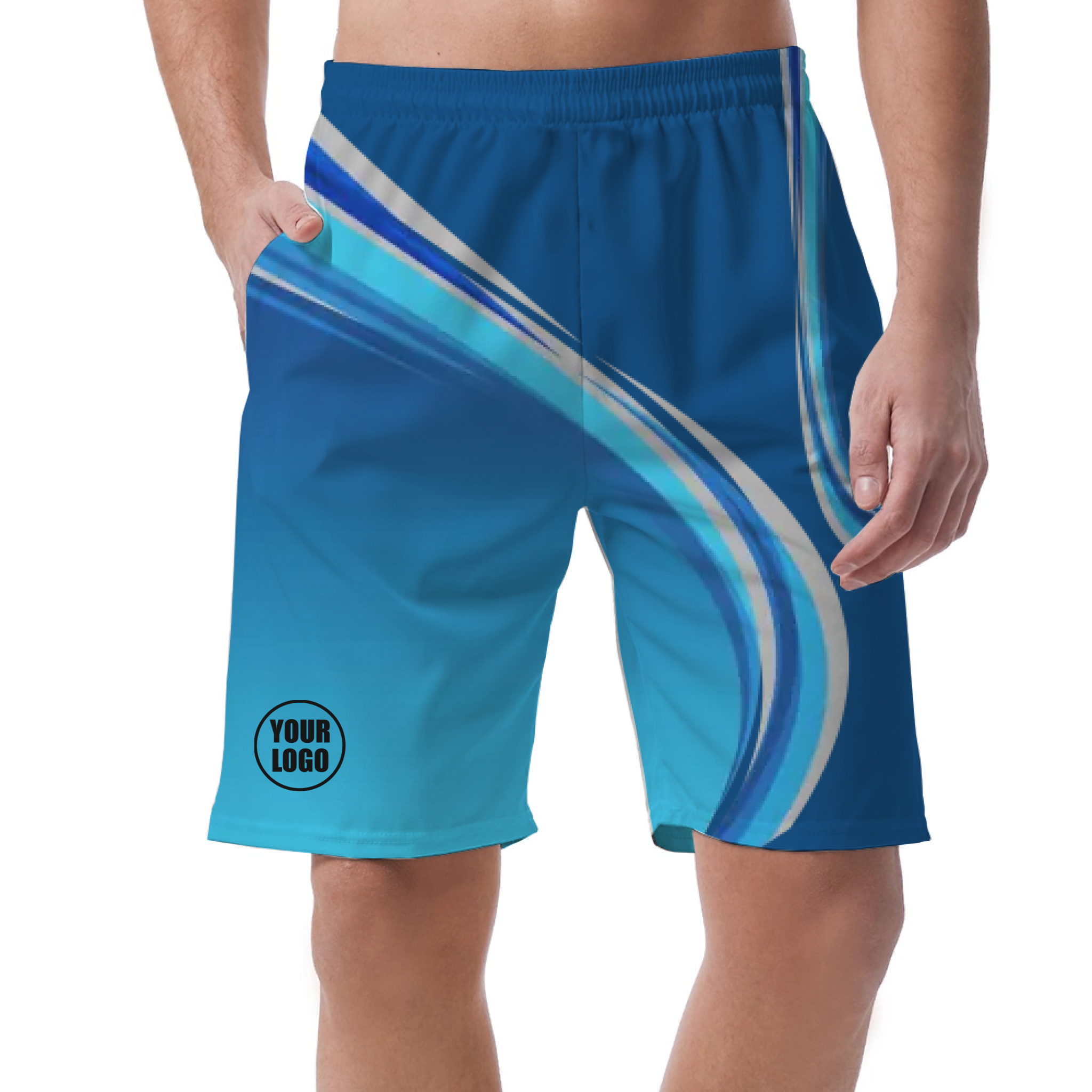 Picklewin Custom Men's Short Pants With Gradient Pattern