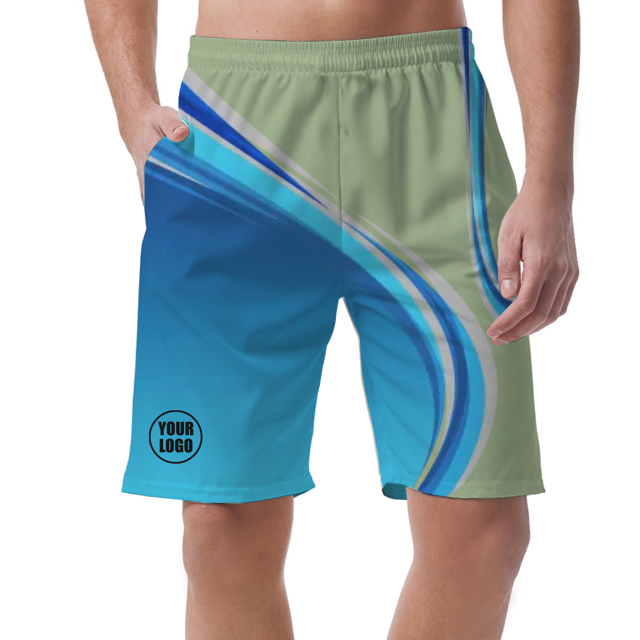 Picklewin Custom Men's Short Pants With Gradient Pattern