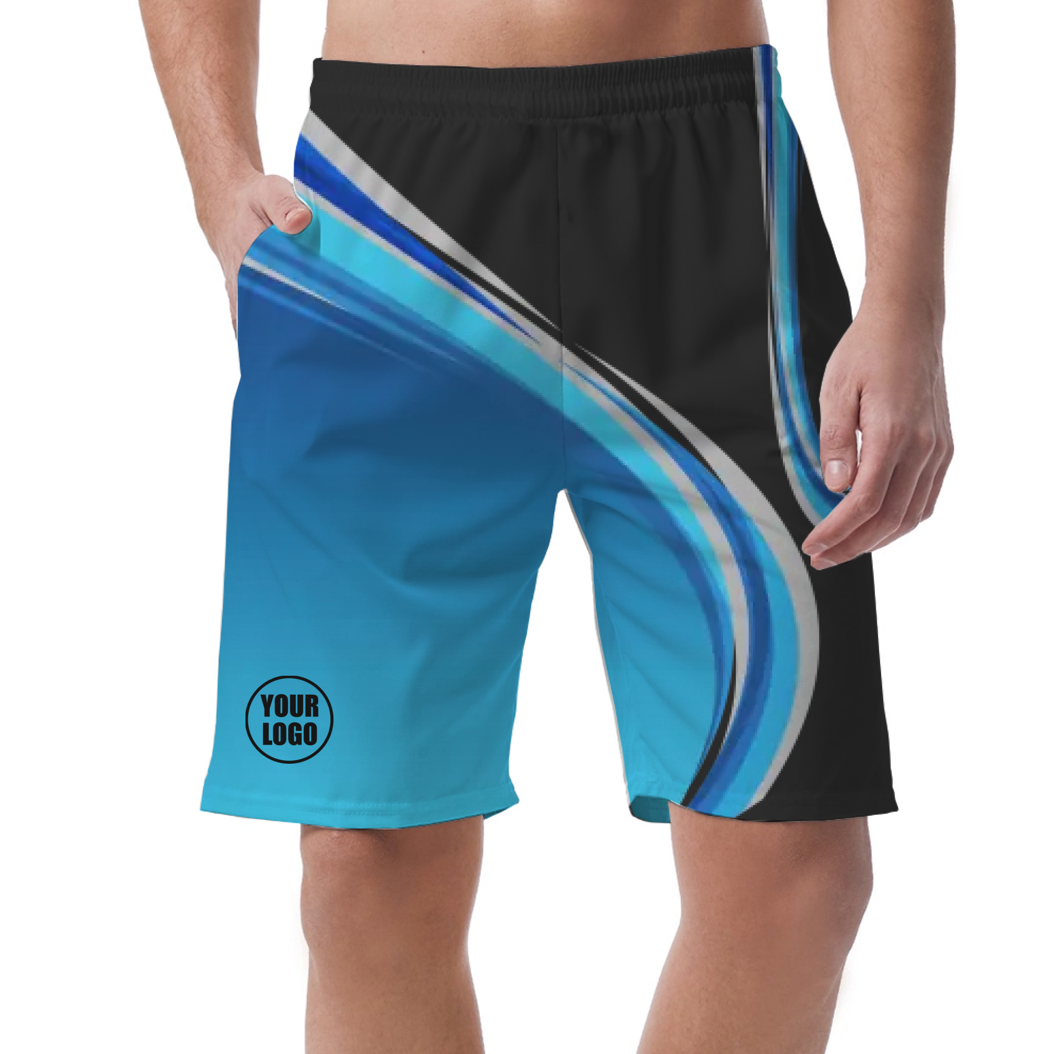 Picklewin Custom Men's Short Pants With Gradient Pattern