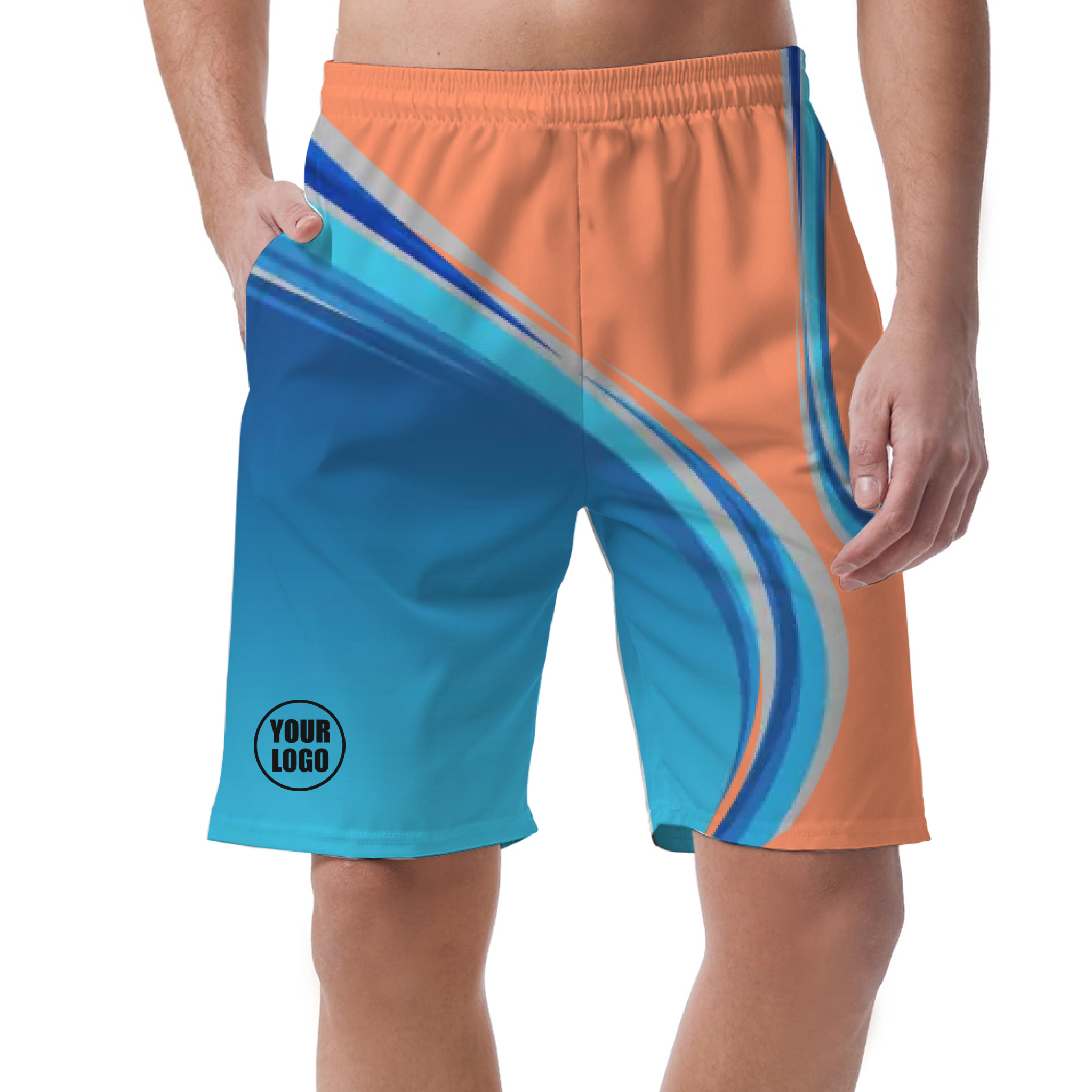 Picklewin Custom Men's Short Pants With Gradient Pattern