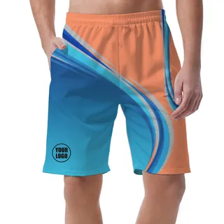 Picklewin Custom Men's Short Pants With Gradient Pattern – alternate
