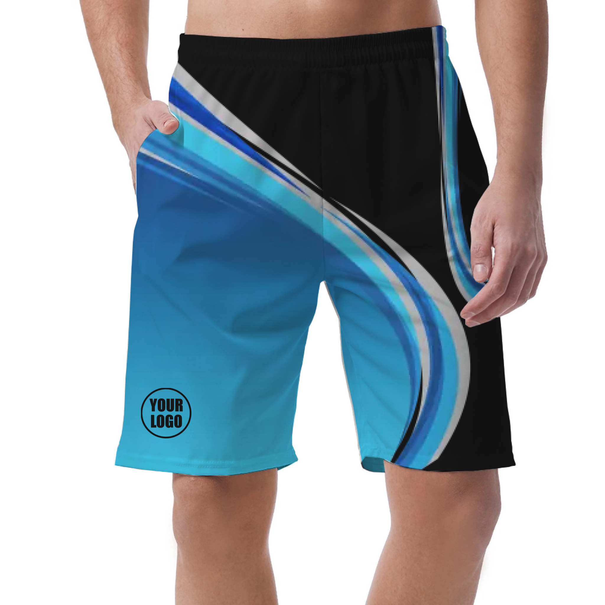 Picklewin Custom Men's Short Pants With Gradient Pattern