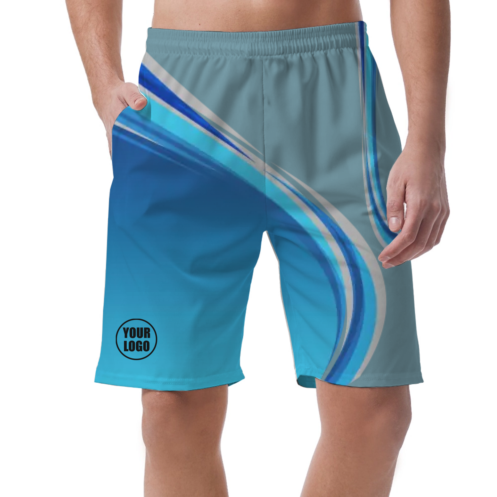 Picklewin Custom Men's Short Pants With Gradient Pattern