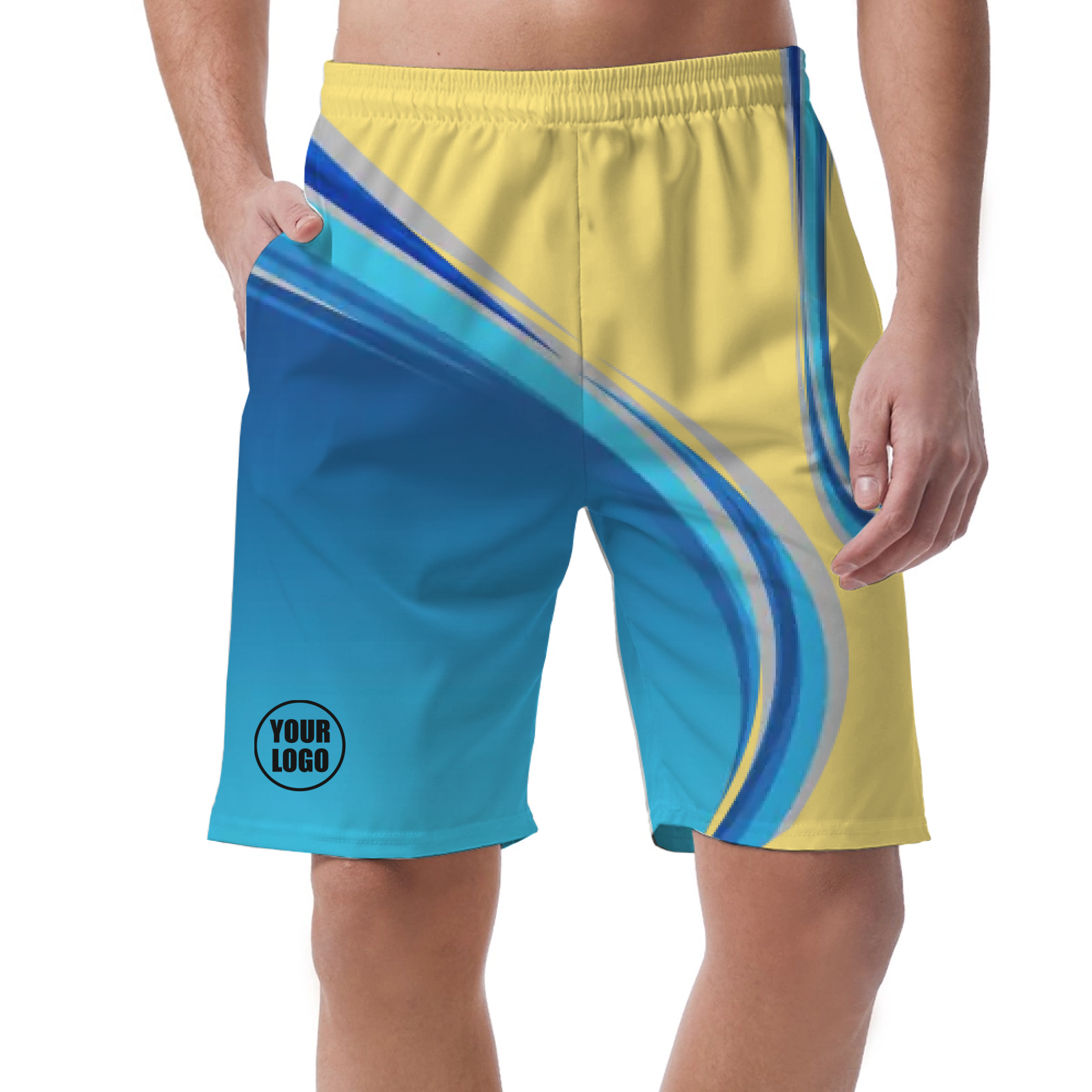 Picklewin Custom Men's Short Pants With Gradient Pattern