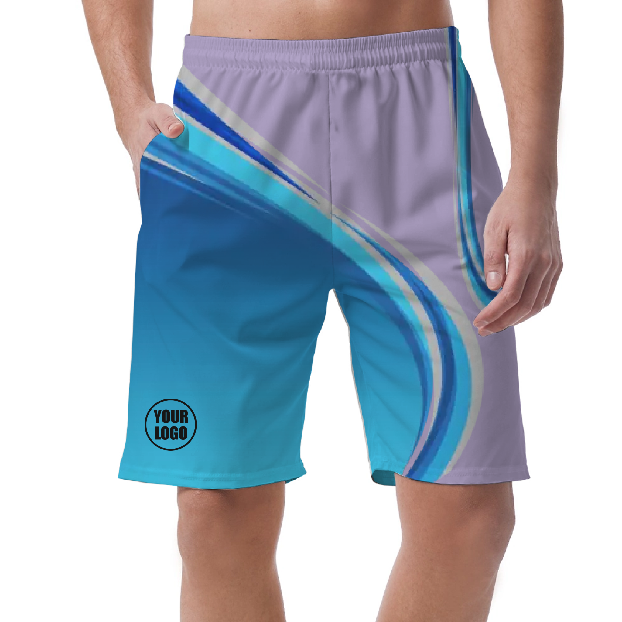 Picklewin Custom Men's Short Pants With Gradient Pattern