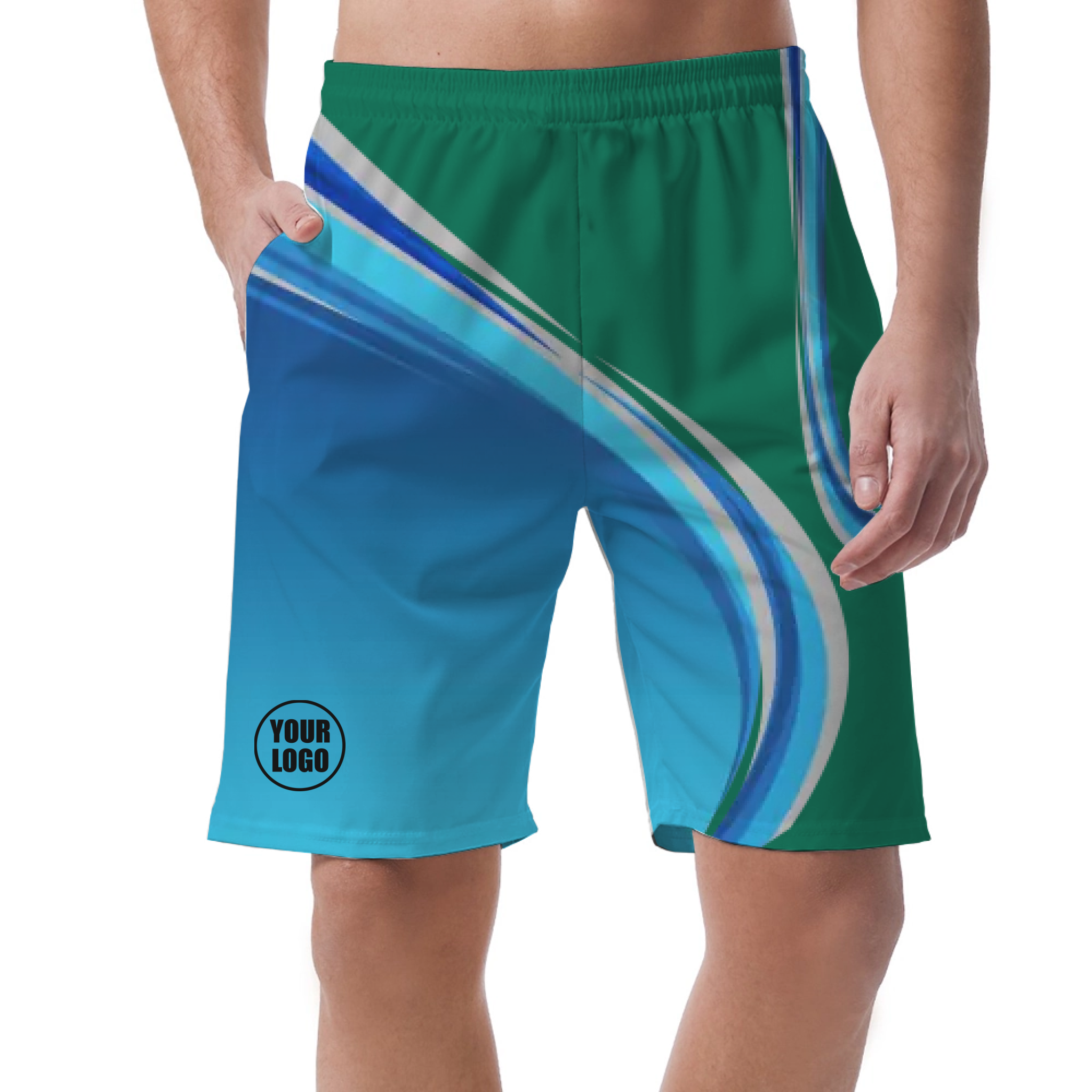 Picklewin Custom Men's Short Pants With Gradient Pattern
