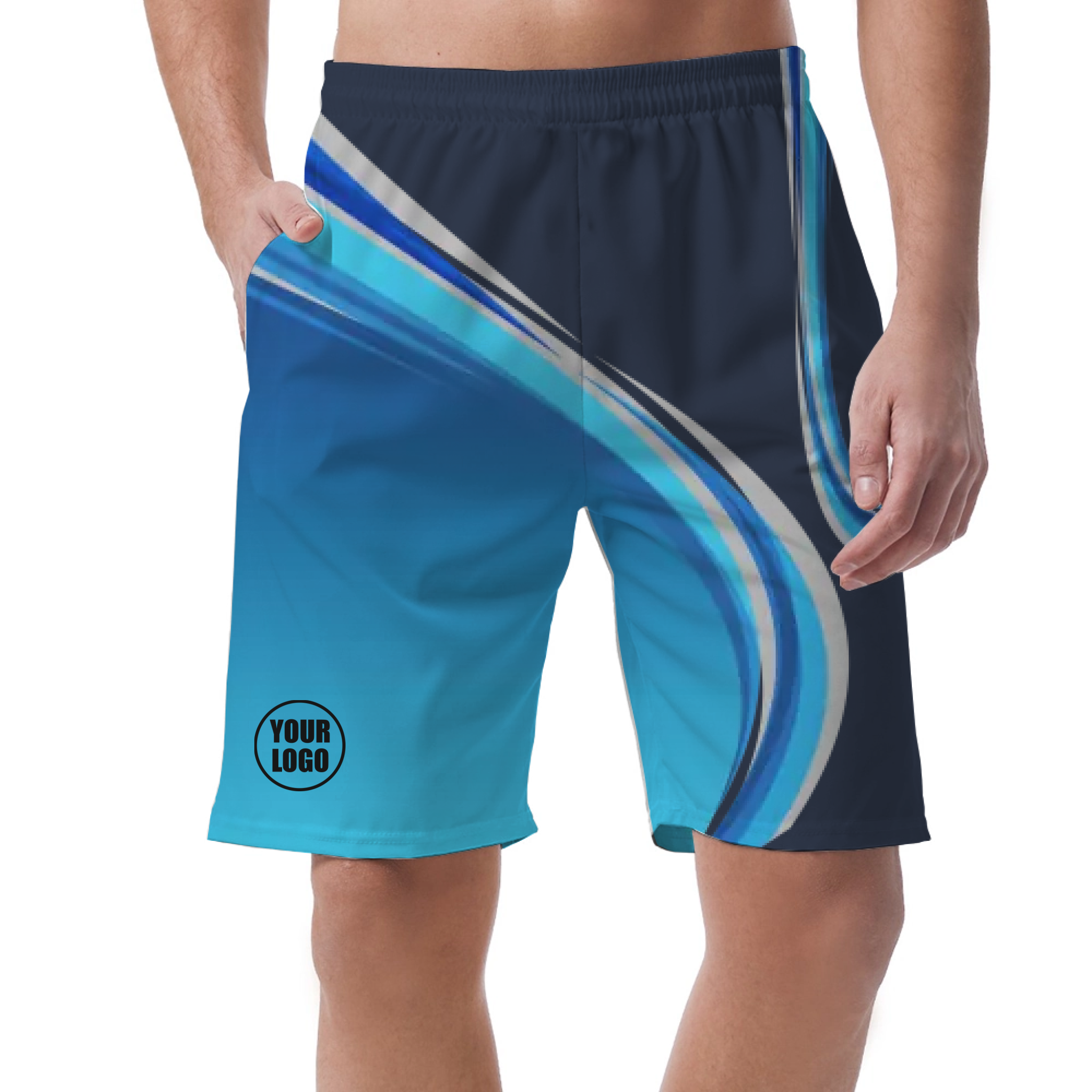 Picklewin Custom Men's Short Pants With Gradient Pattern