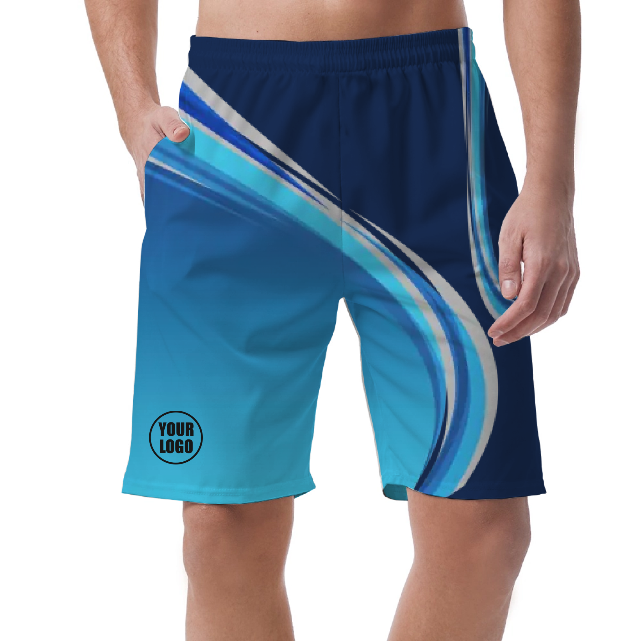 Picklewin Custom Men's Short Pants With Gradient Pattern