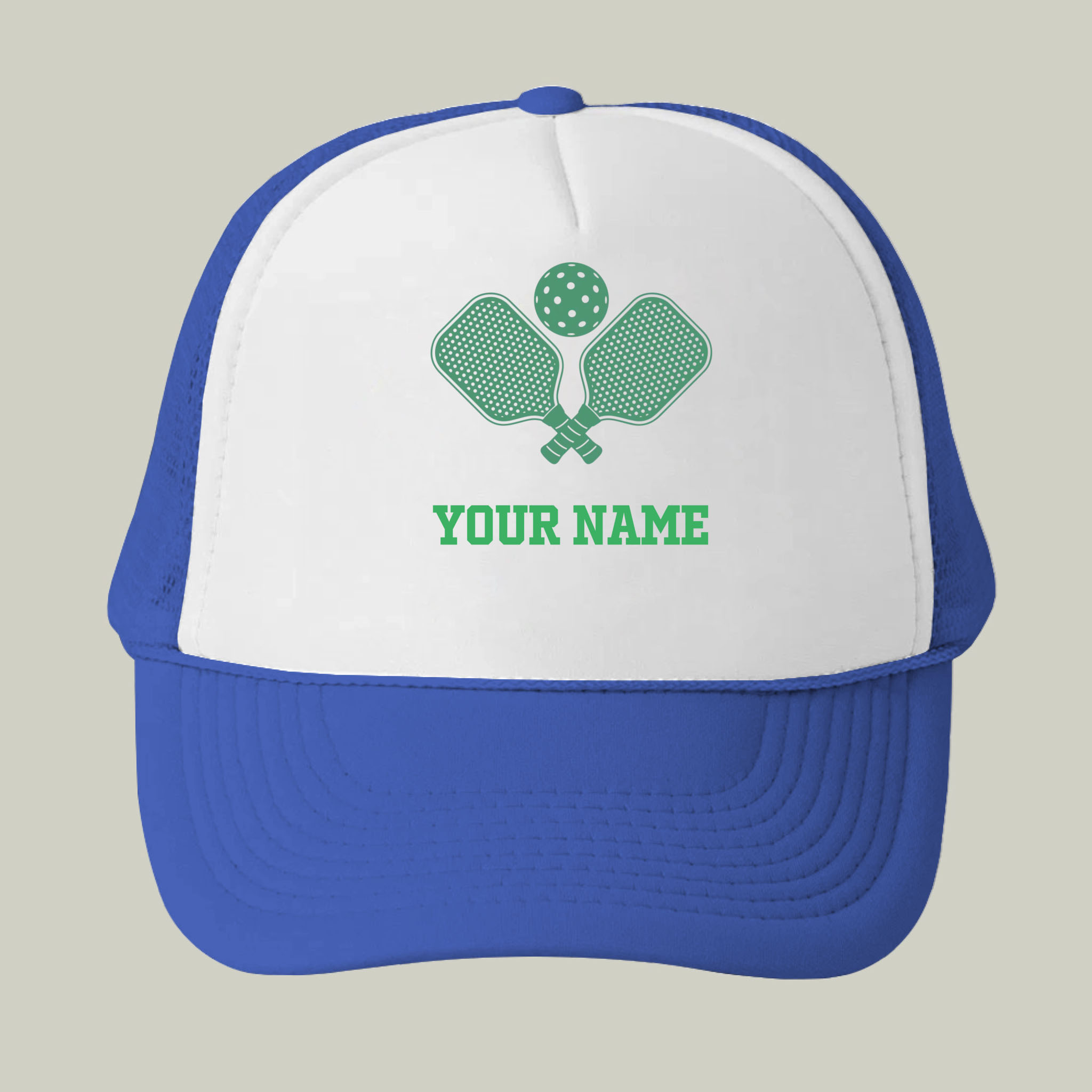 Picklewin Custom Name Pickleball Trucker Cap For Men