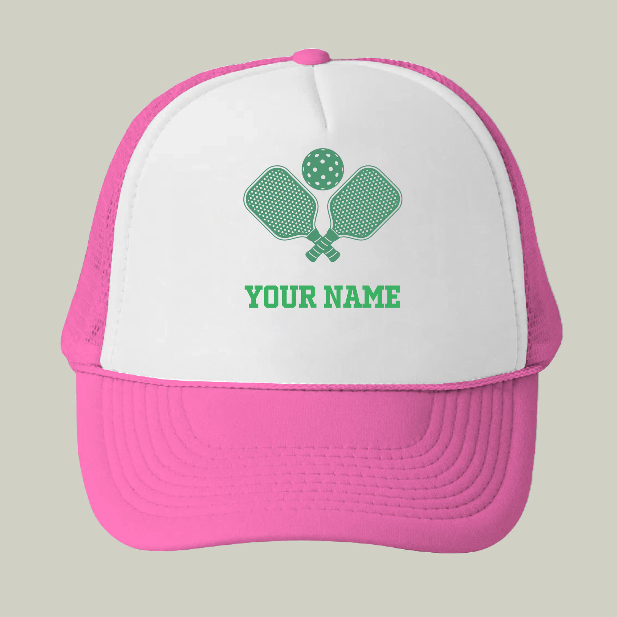 Picklewin Custom Name Pickleball Trucker Cap For Men