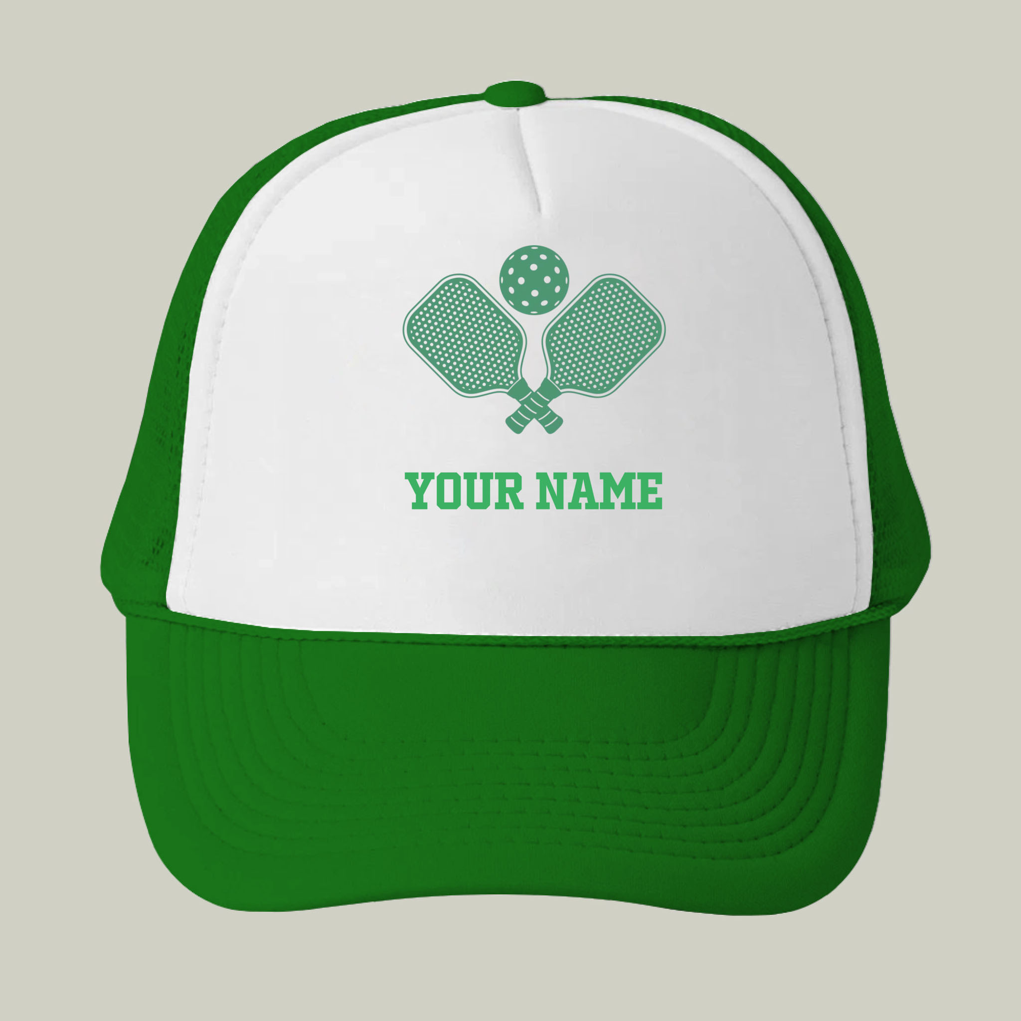 Picklewin Custom Name Pickleball Trucker Cap For Men