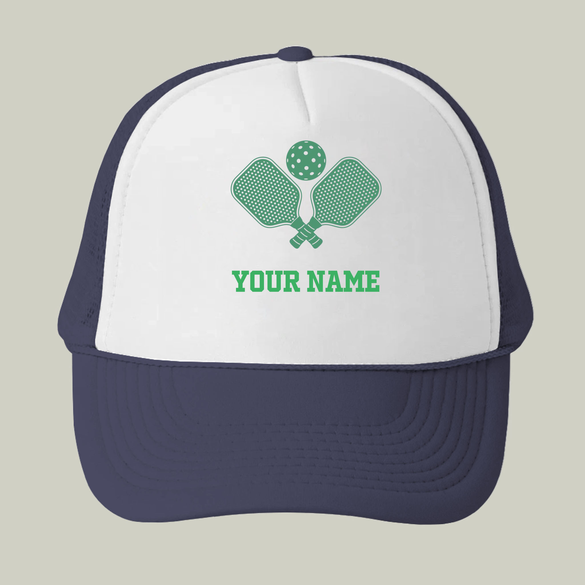 Picklewin Custom Name Pickleball Trucker Cap For Men