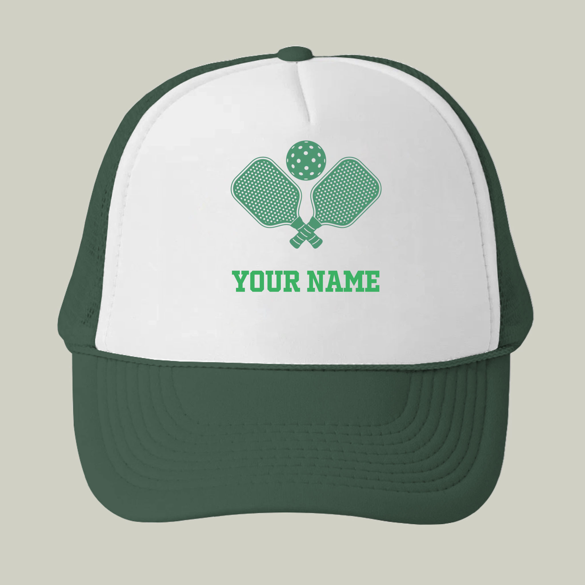 Picklewin Custom Name Pickleball Trucker Cap For Men