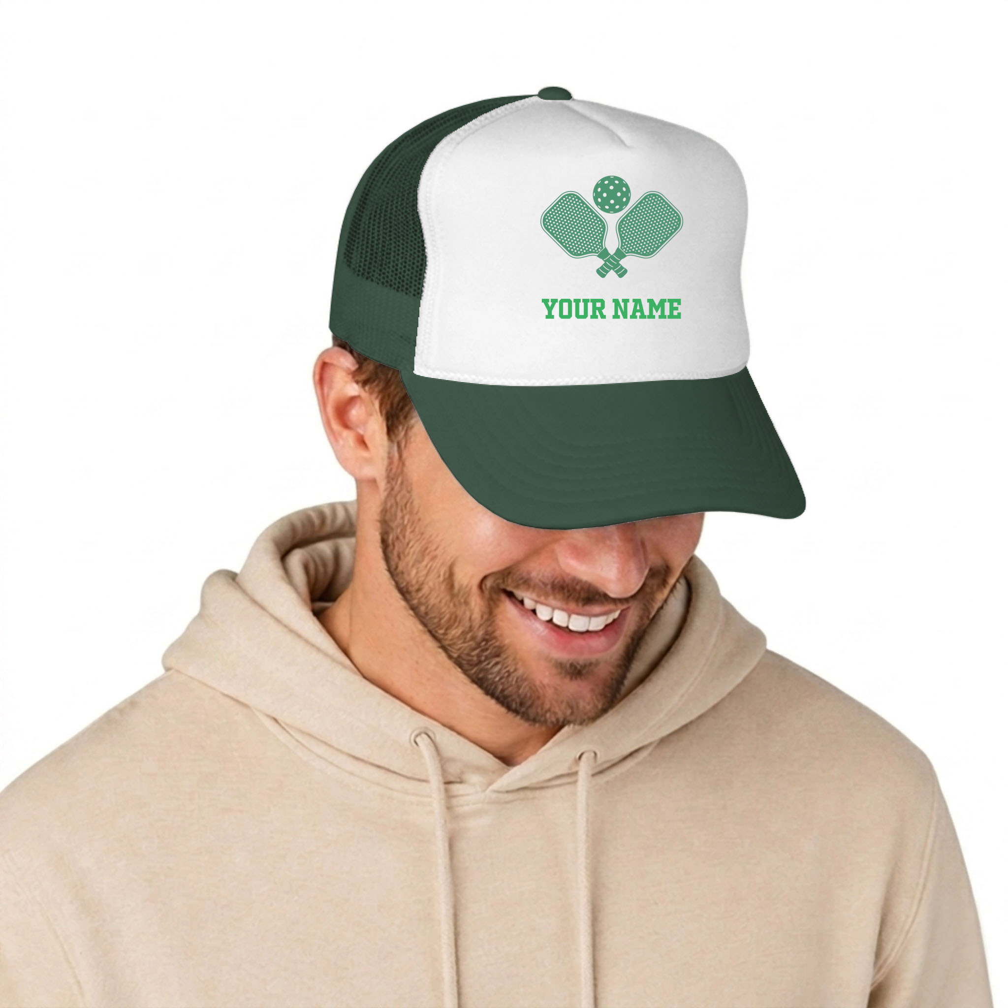 Picklewin Custom Name Pickleball Trucker Cap For Men