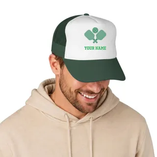 Picklewin Custom Name Pickleball Trucker Cap For Men