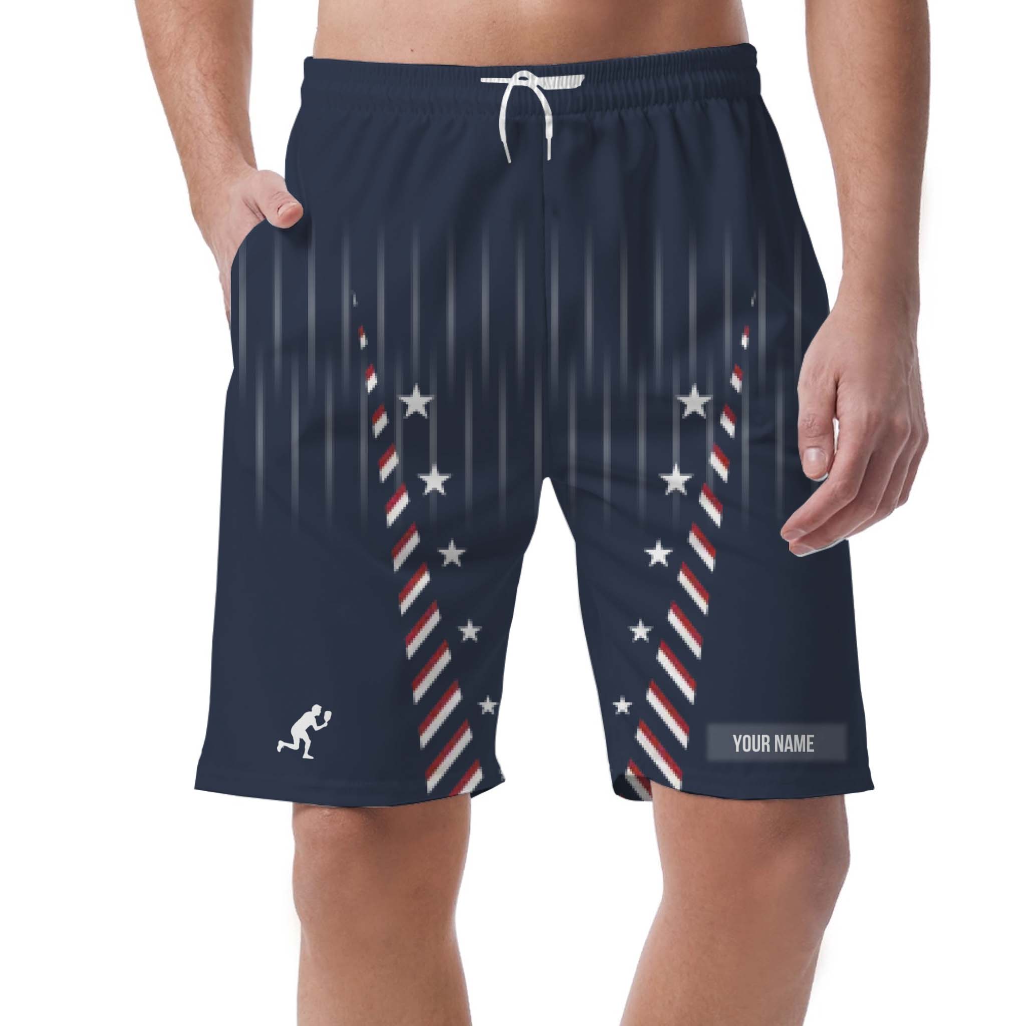 Picklewin Custom Name Sporty Men's Short Pants 