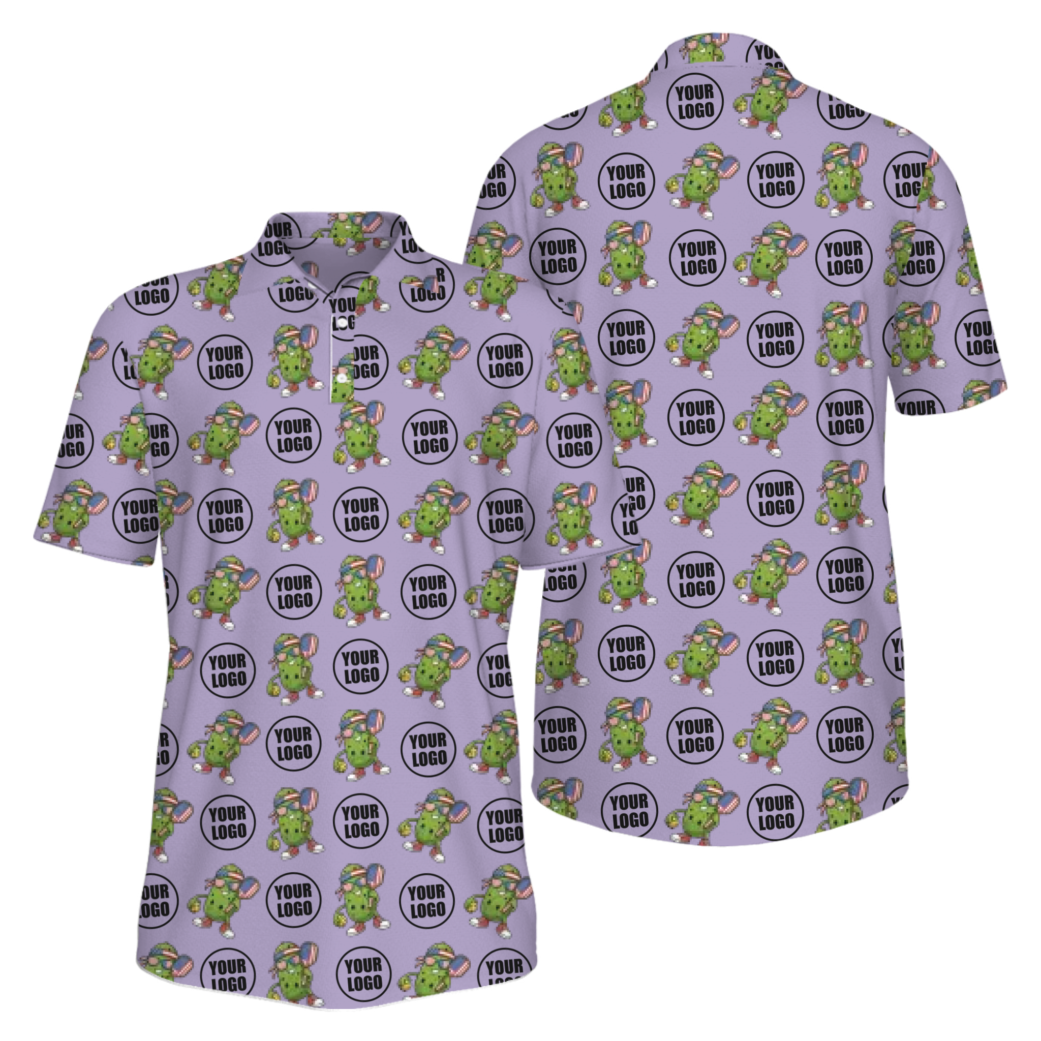 Picklewin Custom Patriotic Pickleball Polo Shirt For Men With UV Protection Feature
