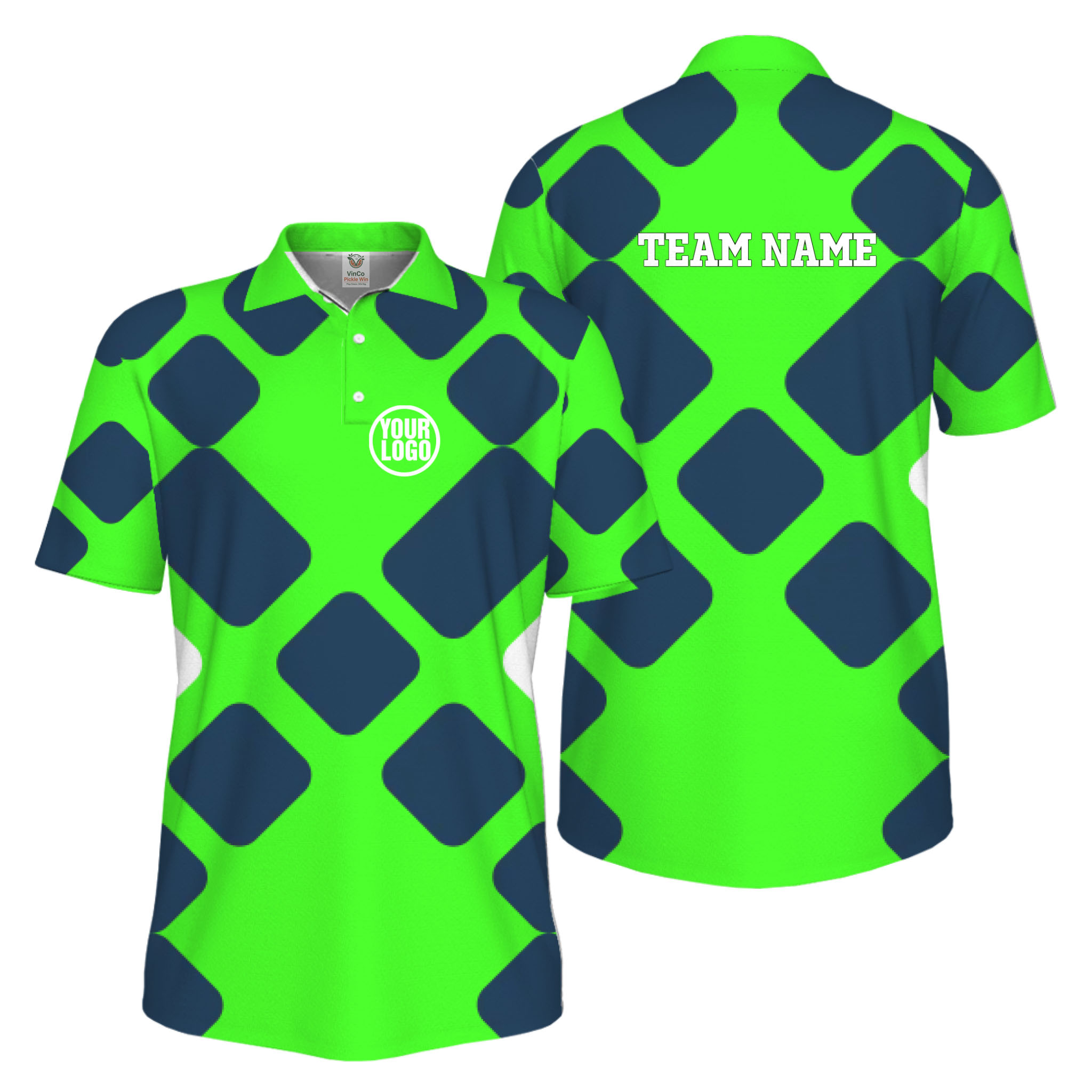 Picklewin Custom Pickleball Basic UV Protection Men Polo Shirt