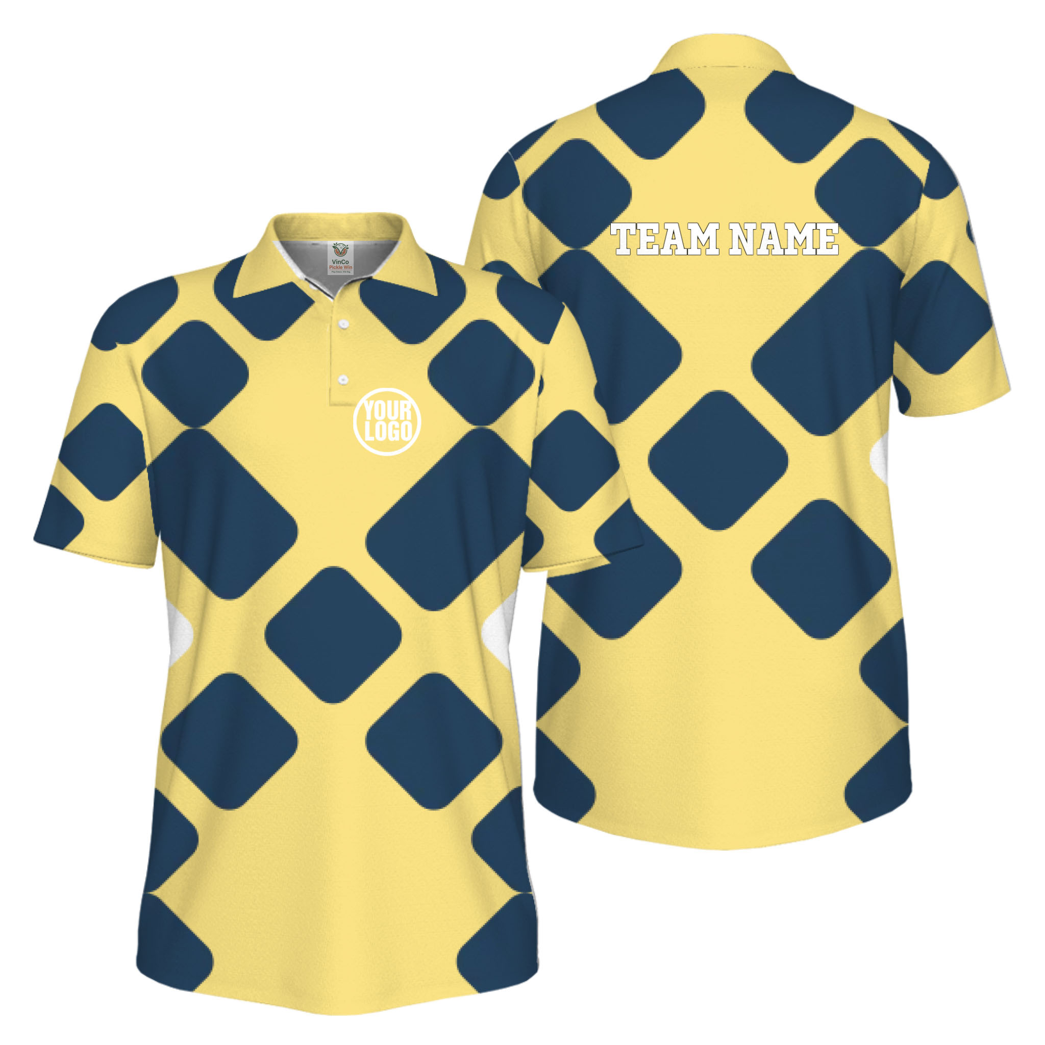 Picklewin Custom Pickleball Basic UV Protection Men Polo Shirt