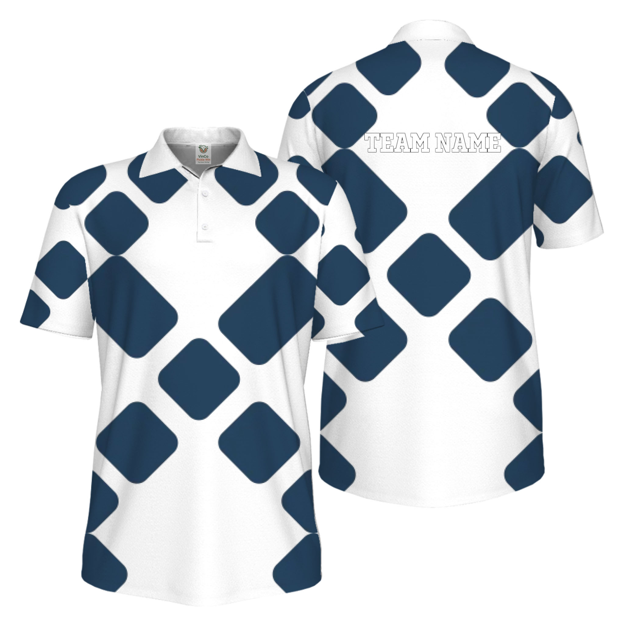 Picklewin Custom Pickleball Basic UV Protection Men Polo Shirt