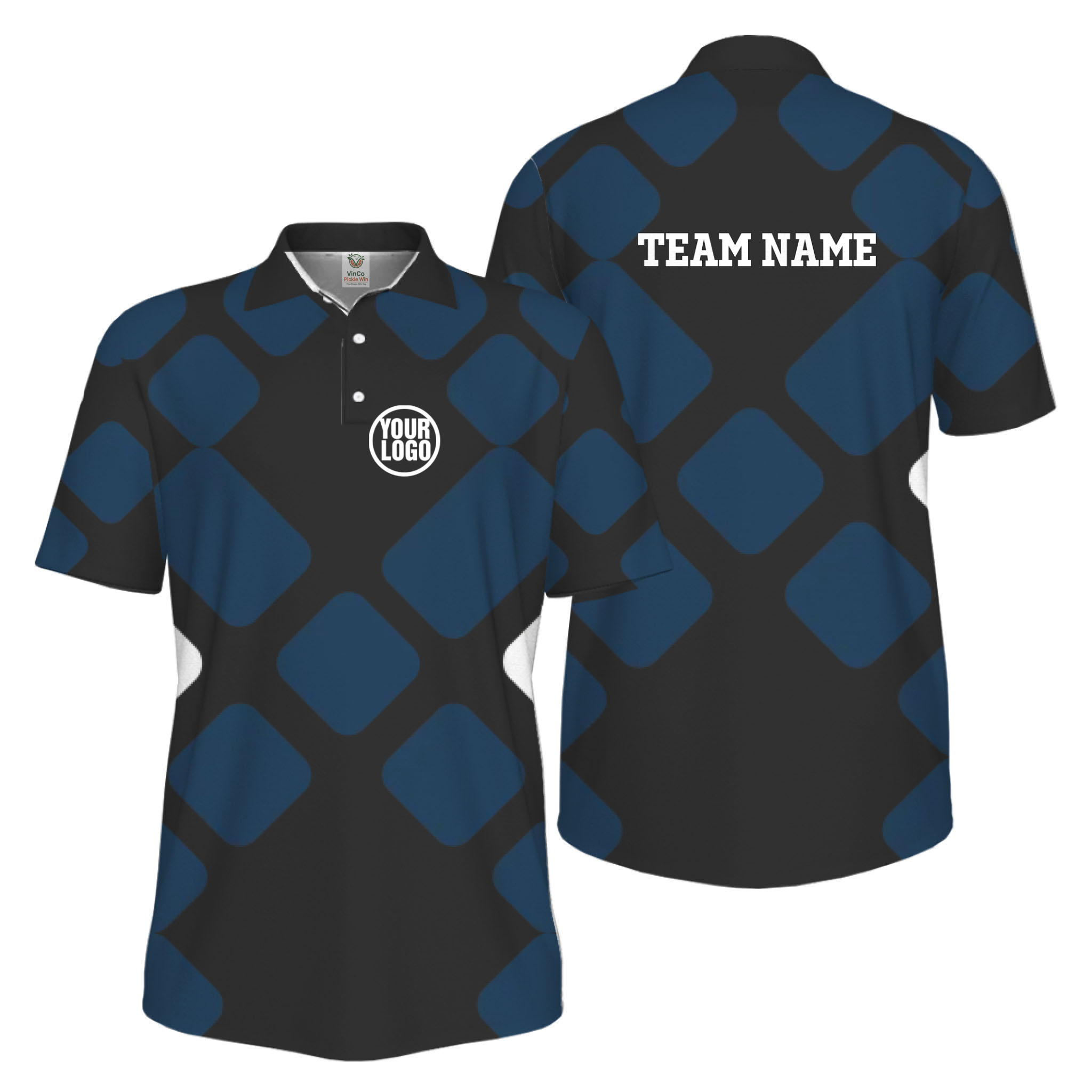 Picklewin Custom Pickleball Basic UV Protection Men Polo Shirt