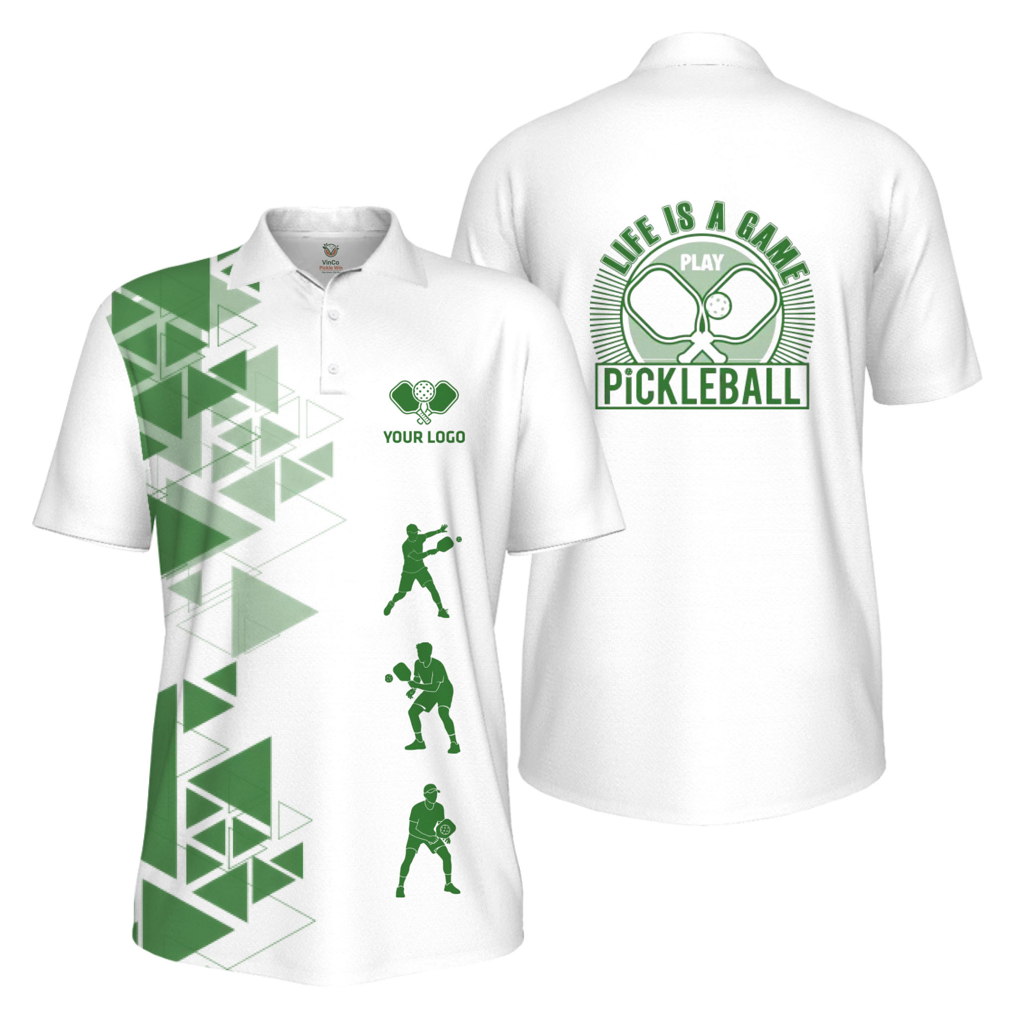 Picklewin Custom Pickleball Life Is A Game UV Protection Men Polo Shirt