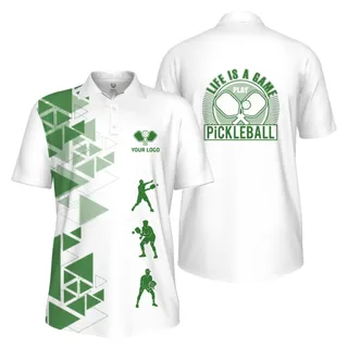 Picklewin Custom Pickleball Life Is A Game UV Protection Men Polo Shirt