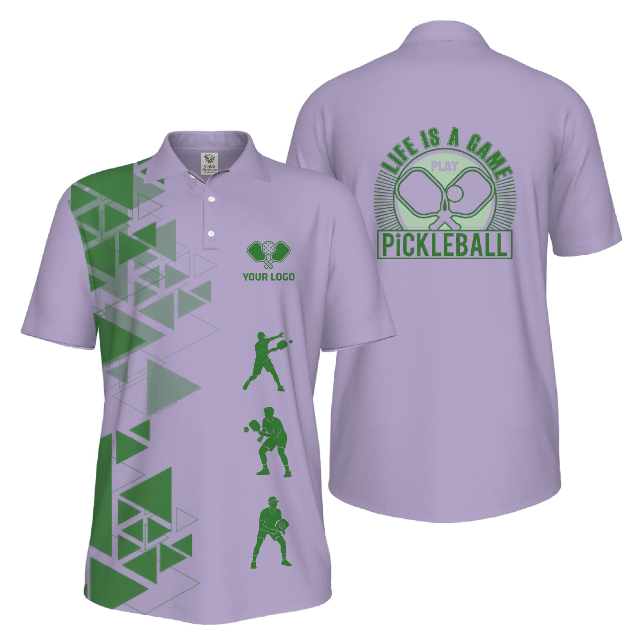 Picklewin Custom Pickleball Life Is A Game UV Protection Men Polo Shirt