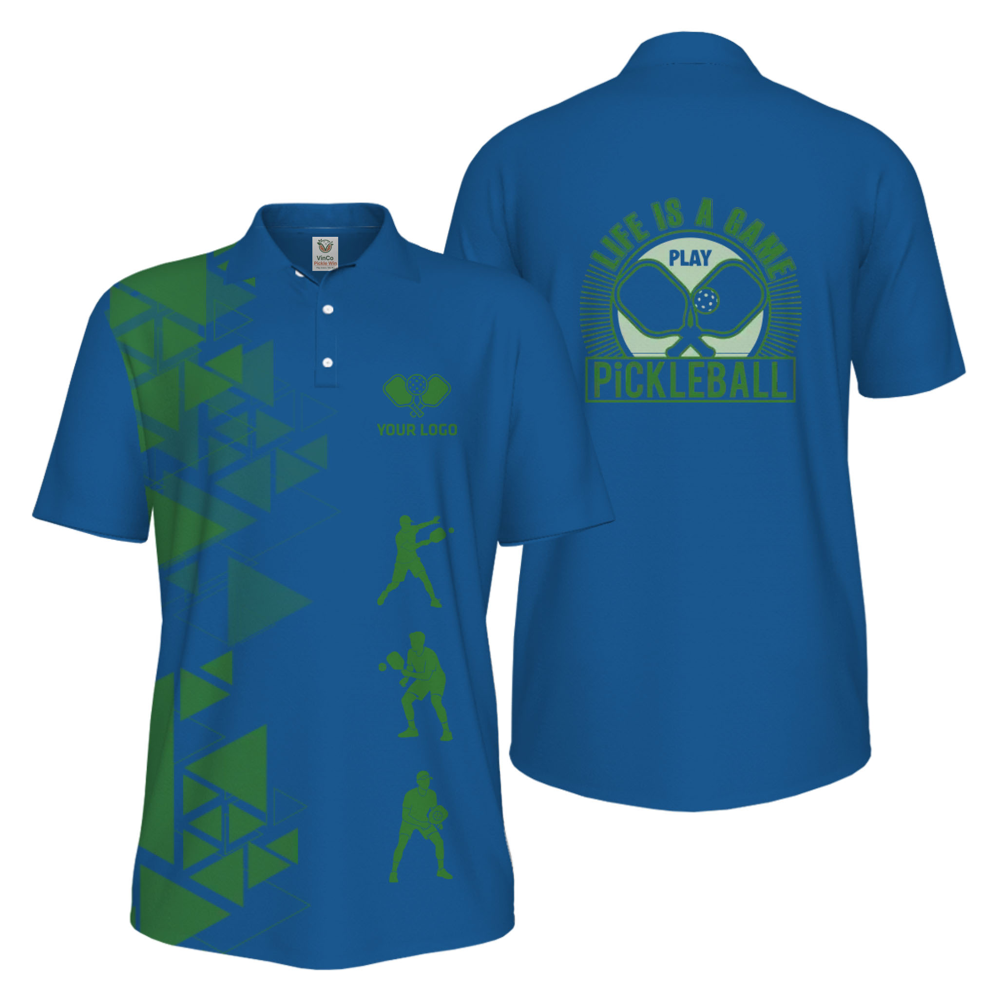 Picklewin Custom Pickleball Life Is A Game UV Protection Men Polo Shirt